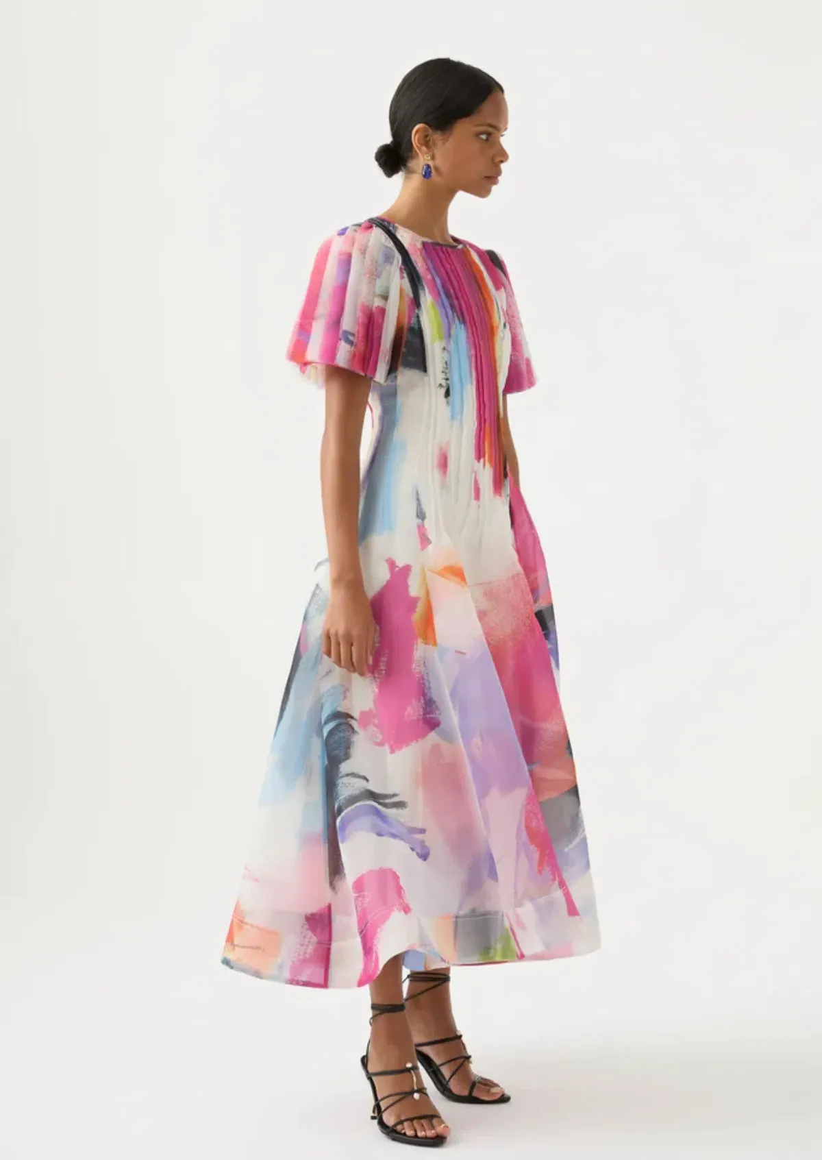 AJE Nova Pleated Midi Dress Size 6 - Image 2