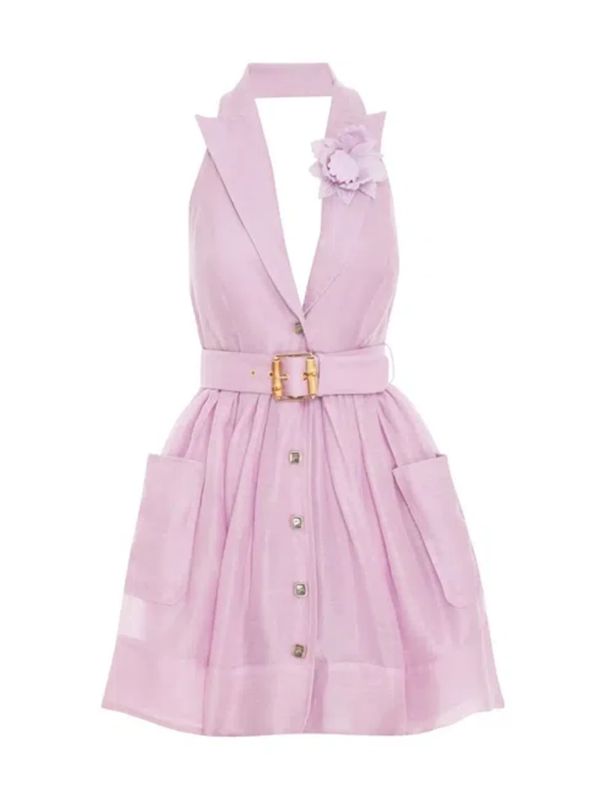 Zimmermann The High Tide Tuxedo Mini in Lilac Size 0/AU 8 - Image 2