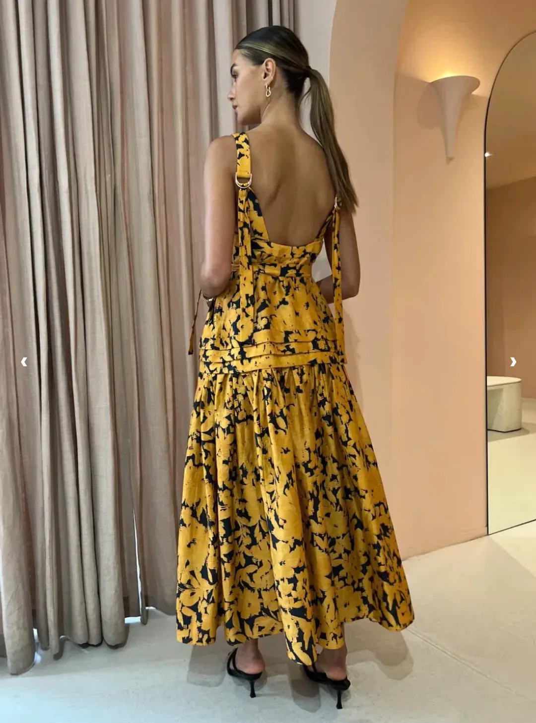 ACLER Astoria Dress in Night Garden Size 10 for rent on The Volte - main image