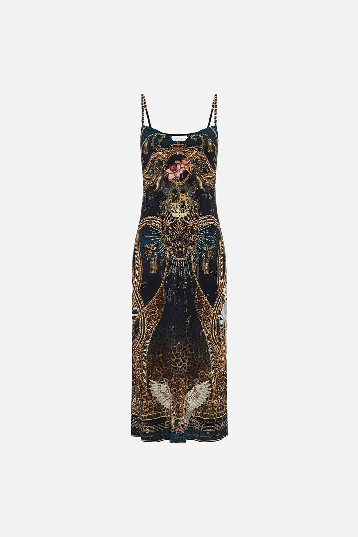 Camilla x Robbie Williams Rockstar Royalty Long Bias Slip Dress Multi Size XL / Au 16 - Image 5
