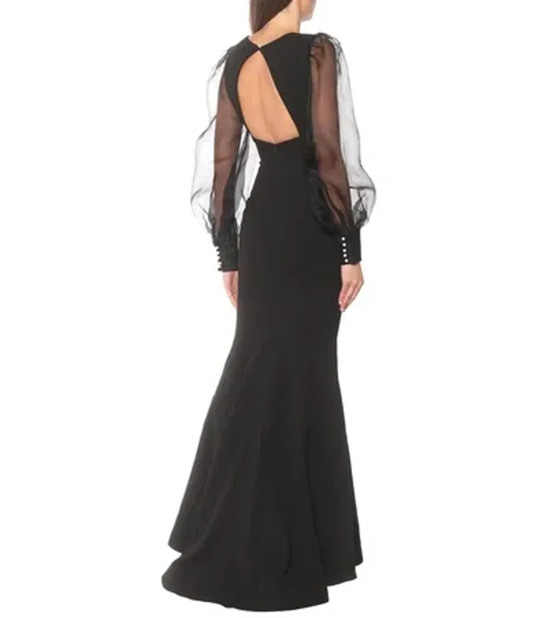 Rebecca Vallance Barbie Cut Out Gown Black Size 10 for rent on The Volte - main image