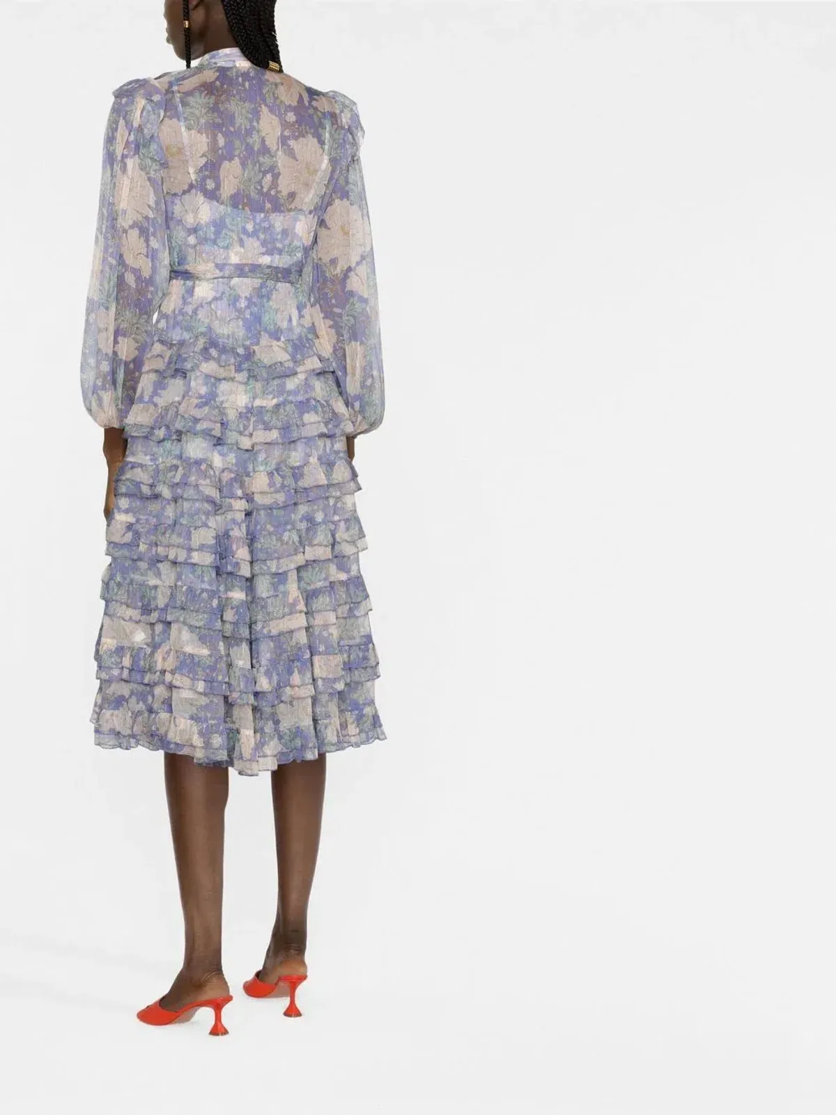 Zimmermann Scallop Cosmic Midi Blue Size 4 / AU 16 - Image 3