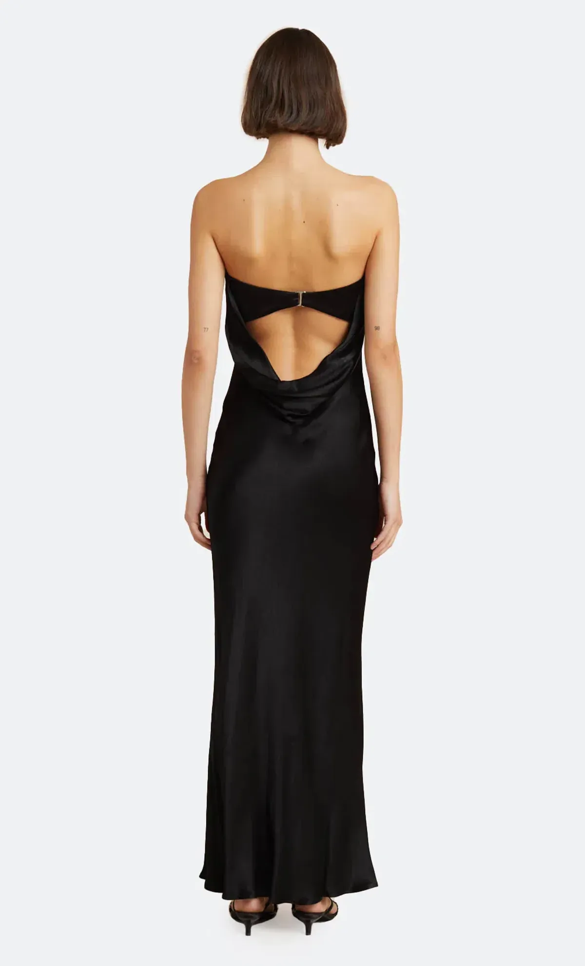 Bec & Bridge Moon Dance Strapless Maxi Dress Black Size 8 - Image 2