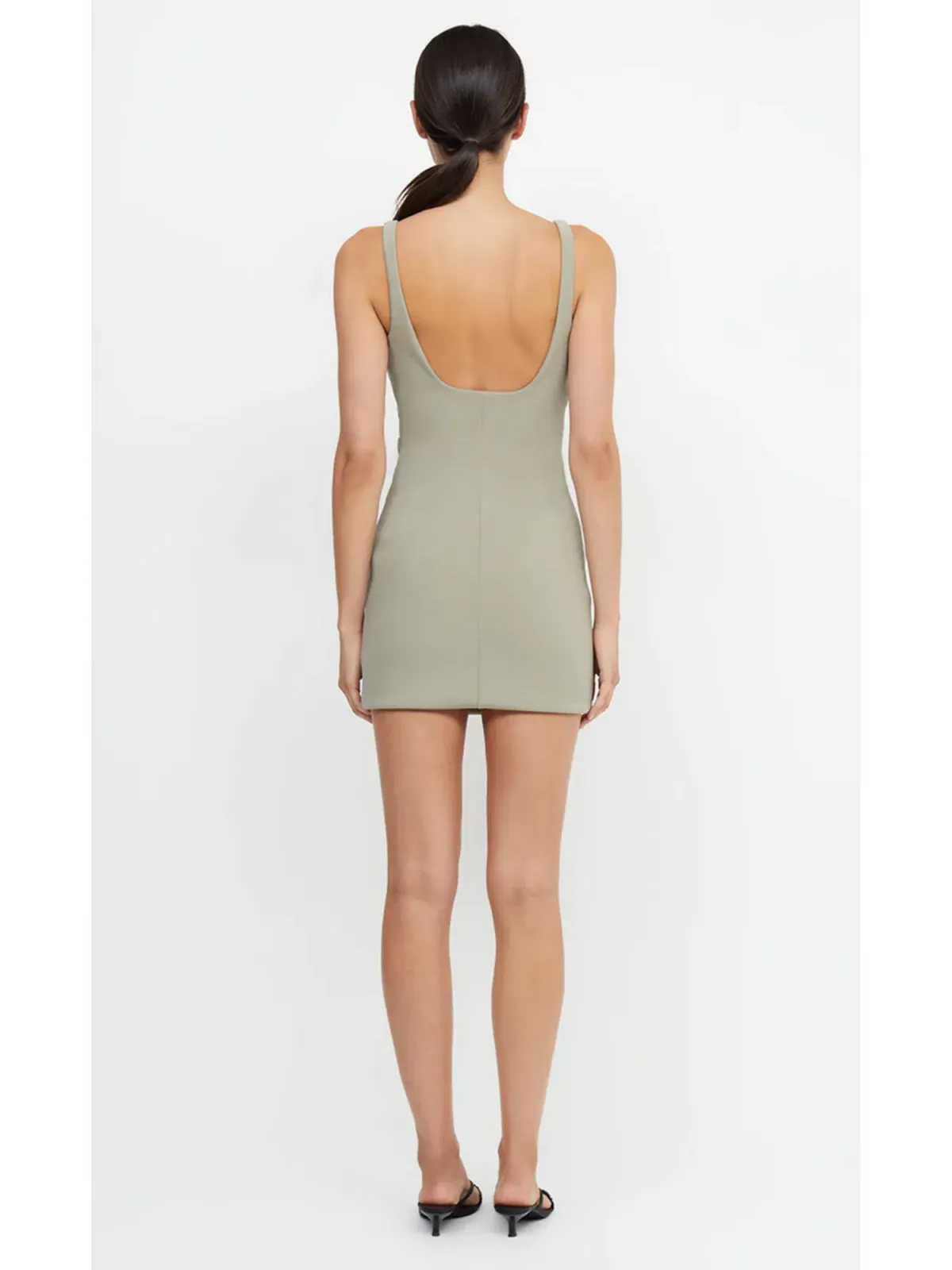 Bec & Bridge Karina Mini Dress Sage Size AU 6 - Image 3