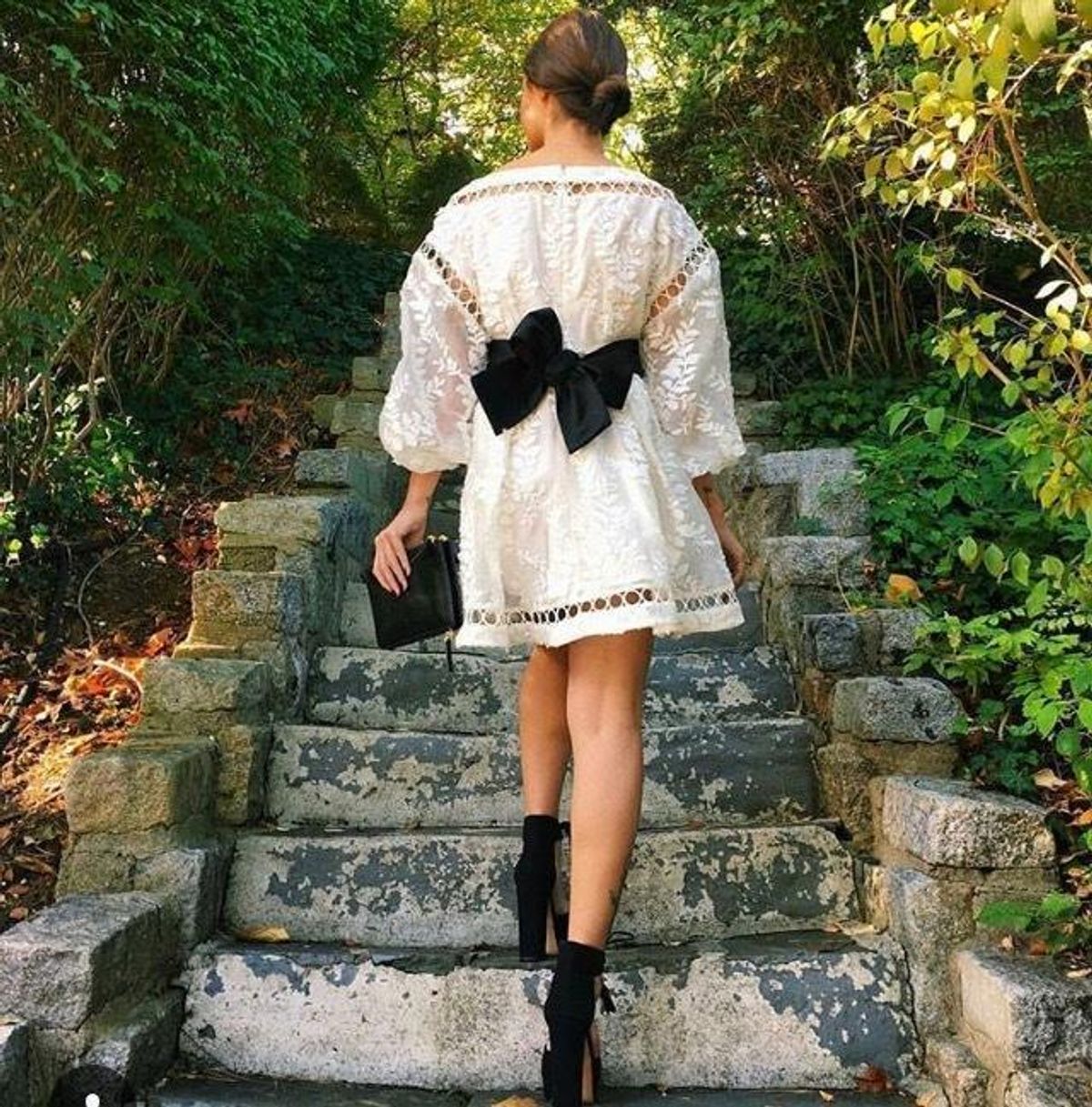 Zimmermann Winsome Cinch Vine Mini Dress Pearl Size 8 - Image 3