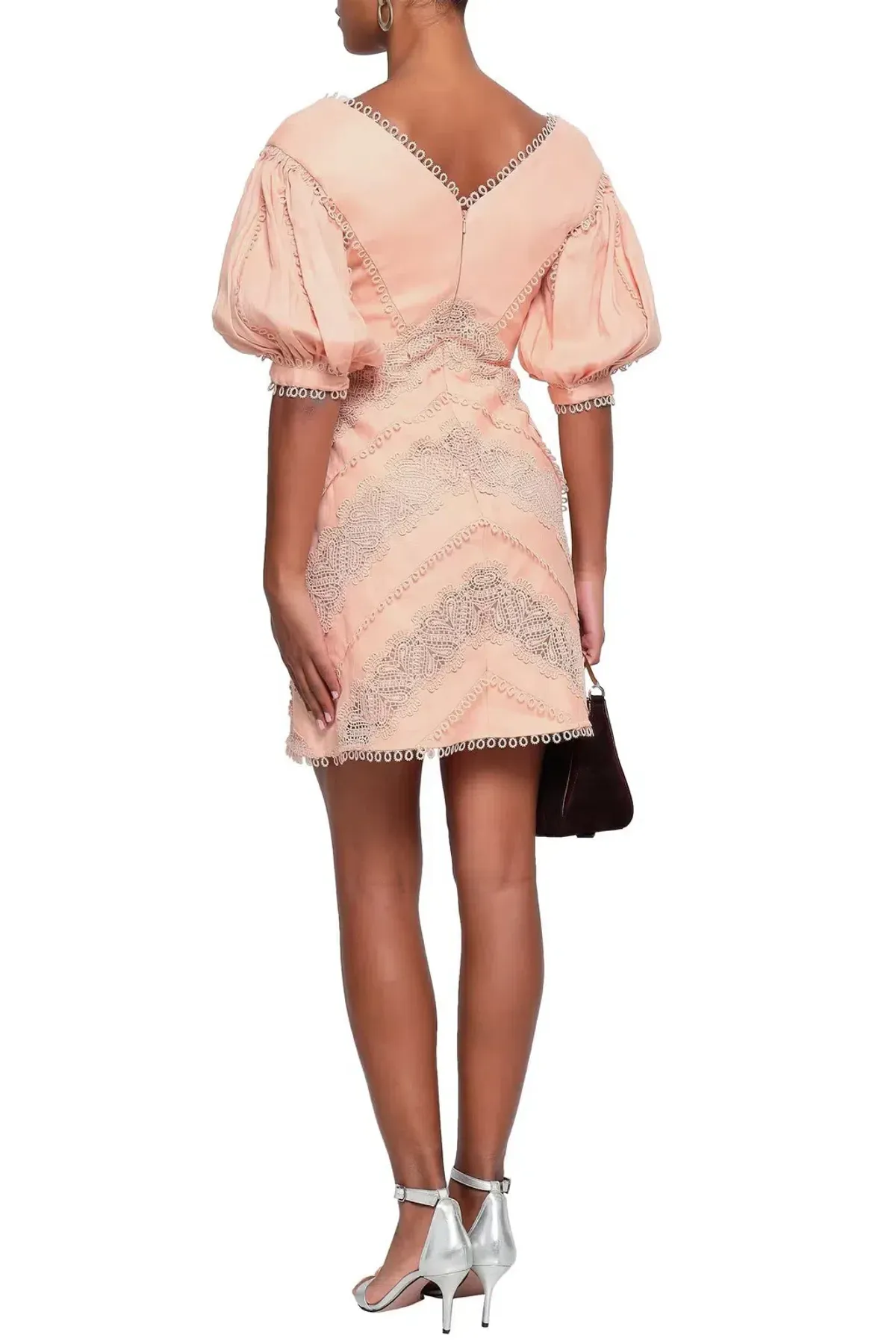 Zimmermann Painted Heart Chevron Mini Dress Blossom Size 8 - Image 2