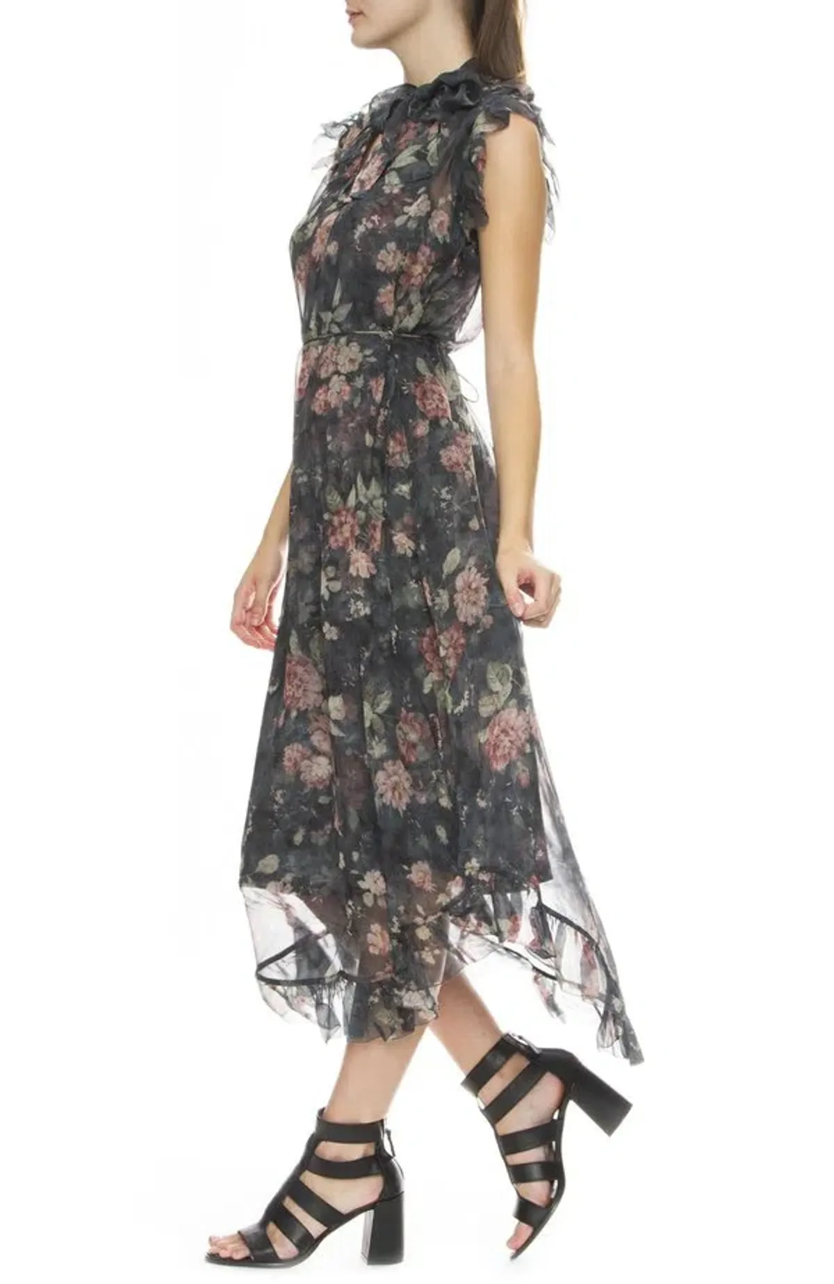 Zimmermann Unbridled Frill Dress Floral Size 0/Au 8  - Image 2