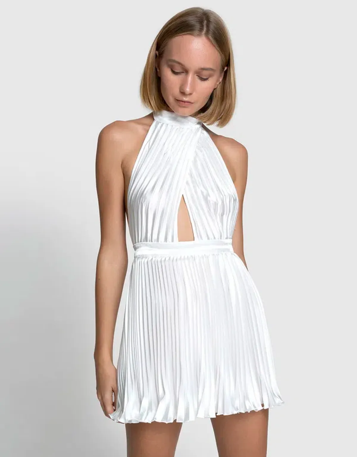 L'Idee Renaissance Mini Dress White Size 6 - Image 2