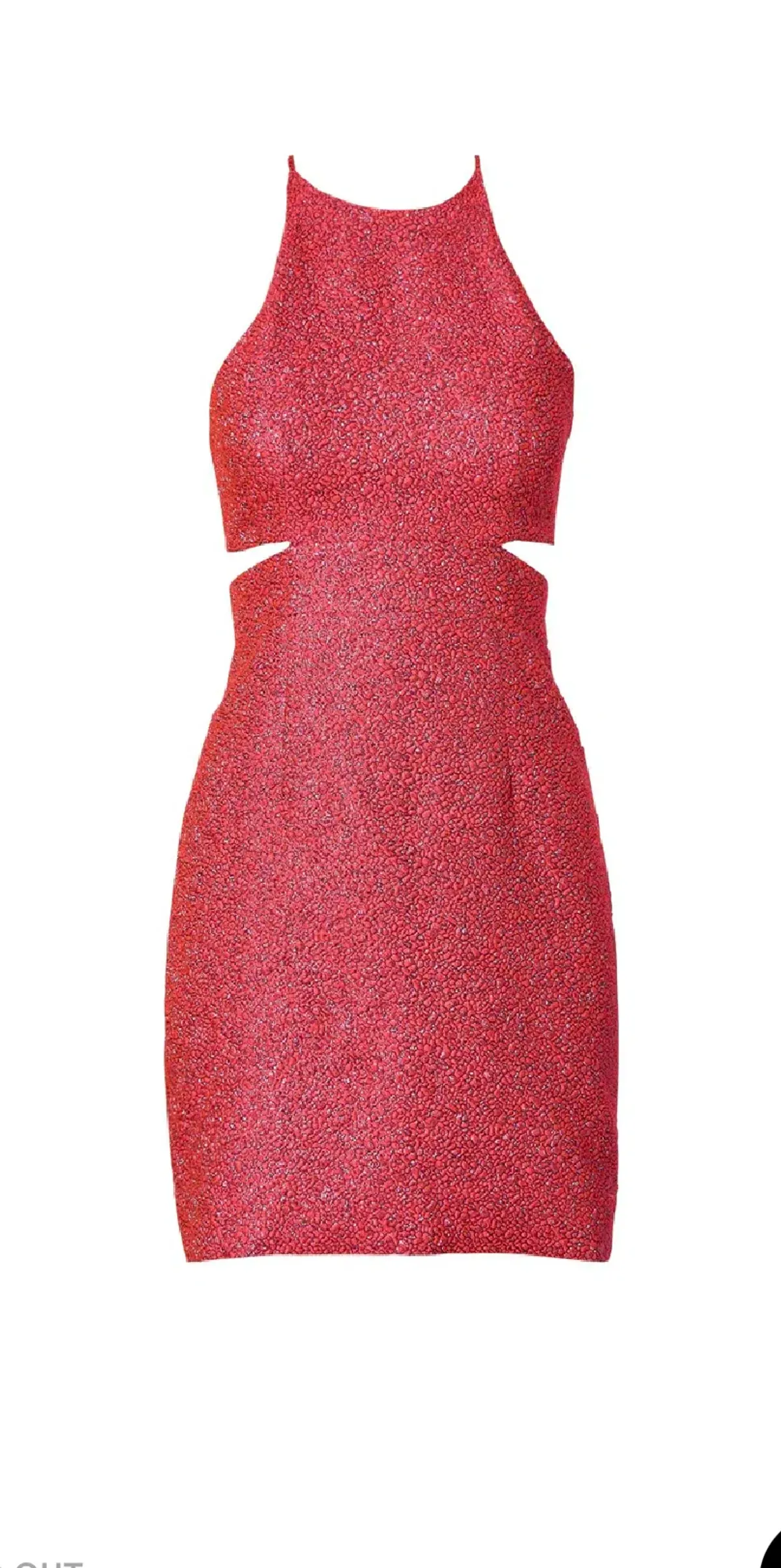 Scanlan Theodore Jacquard  Dress Coral  Size 10 - Image 3