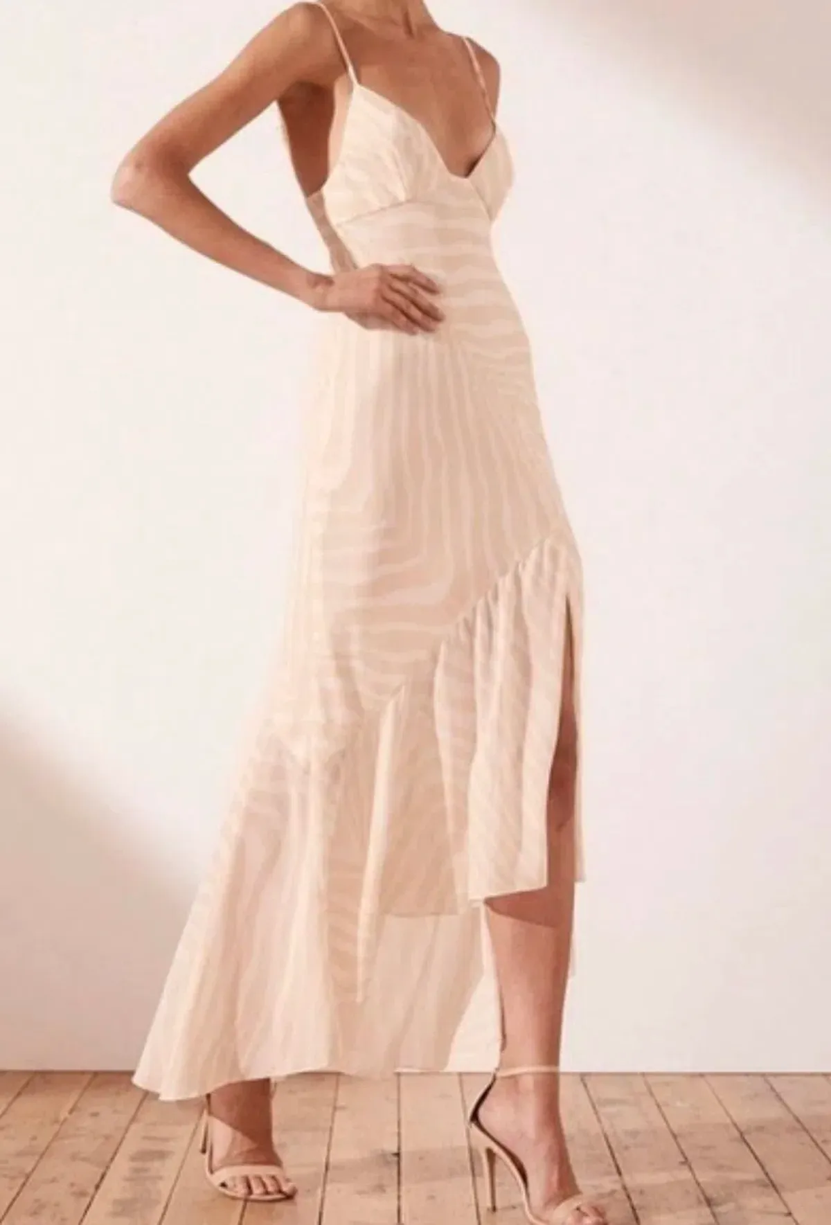 Shona Joy Fabiana Bias Cream Size AU 8 - Image 2