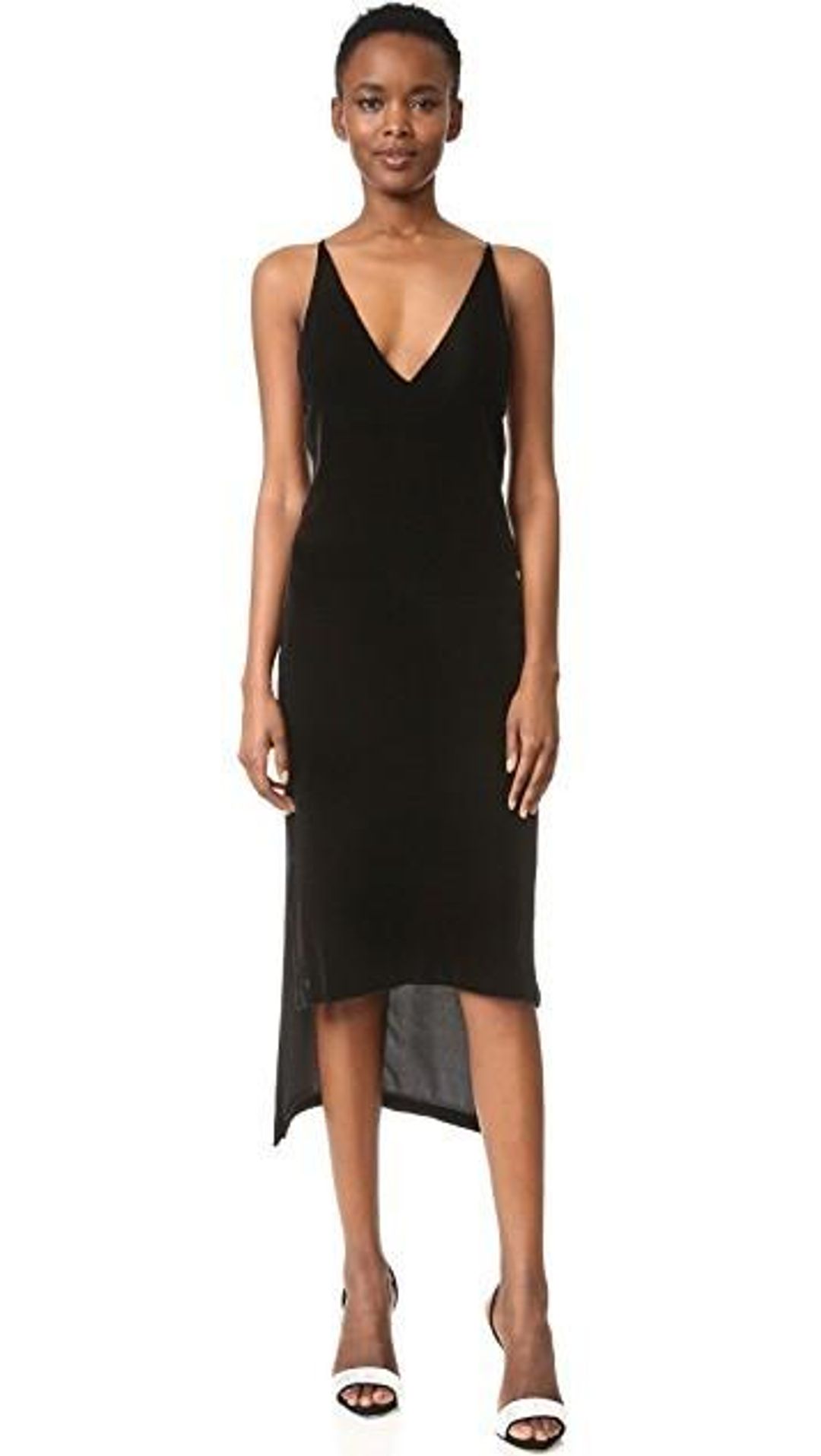 Dion Lee Fine Line Dress Black size 8 for rent on The Volte - main image