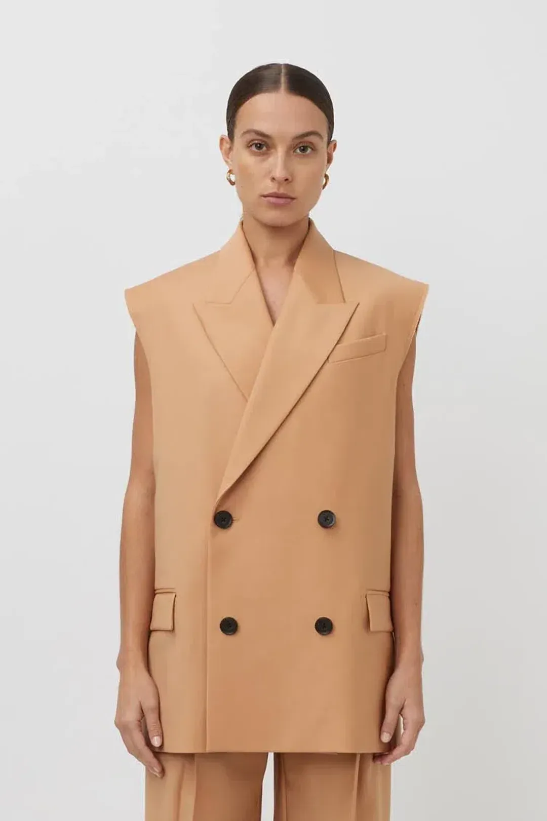 Camilla and Marc Renata Vest and Pant Set Rosewood Pink Size 8-10 for rent on The Volte - main image