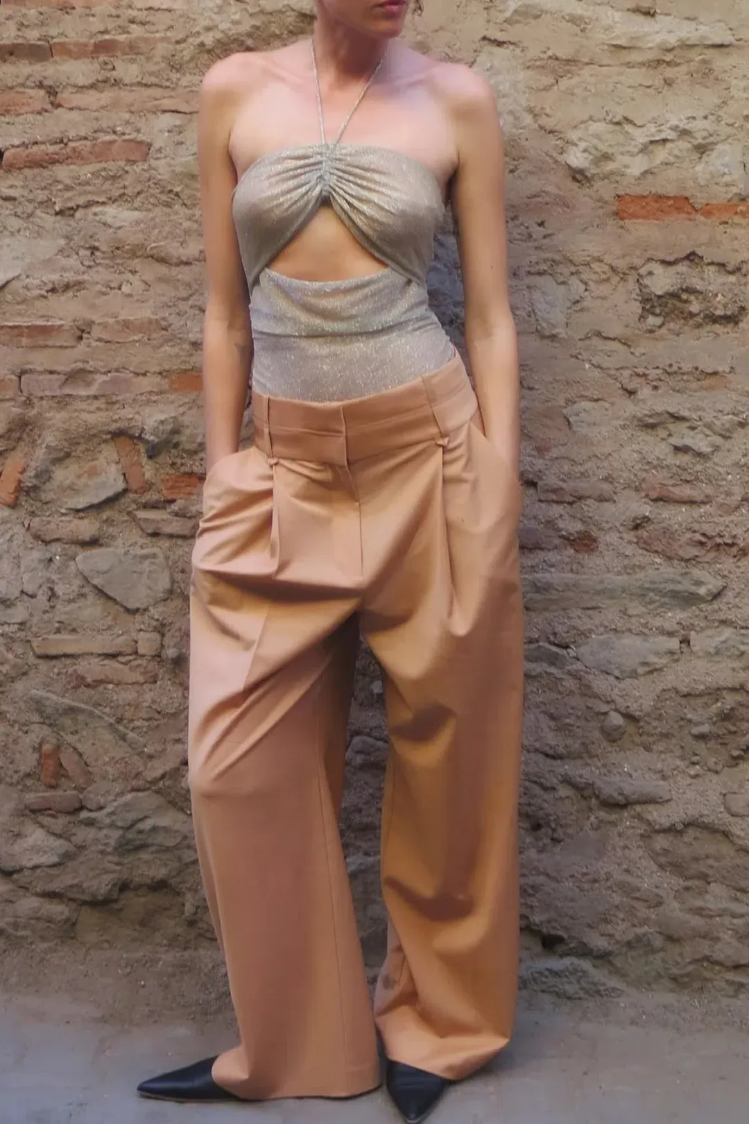 Camilla and Marc Renata Vest and Pant Set Rosewood Pink Size 8-10 for rent on The Volte - main image
