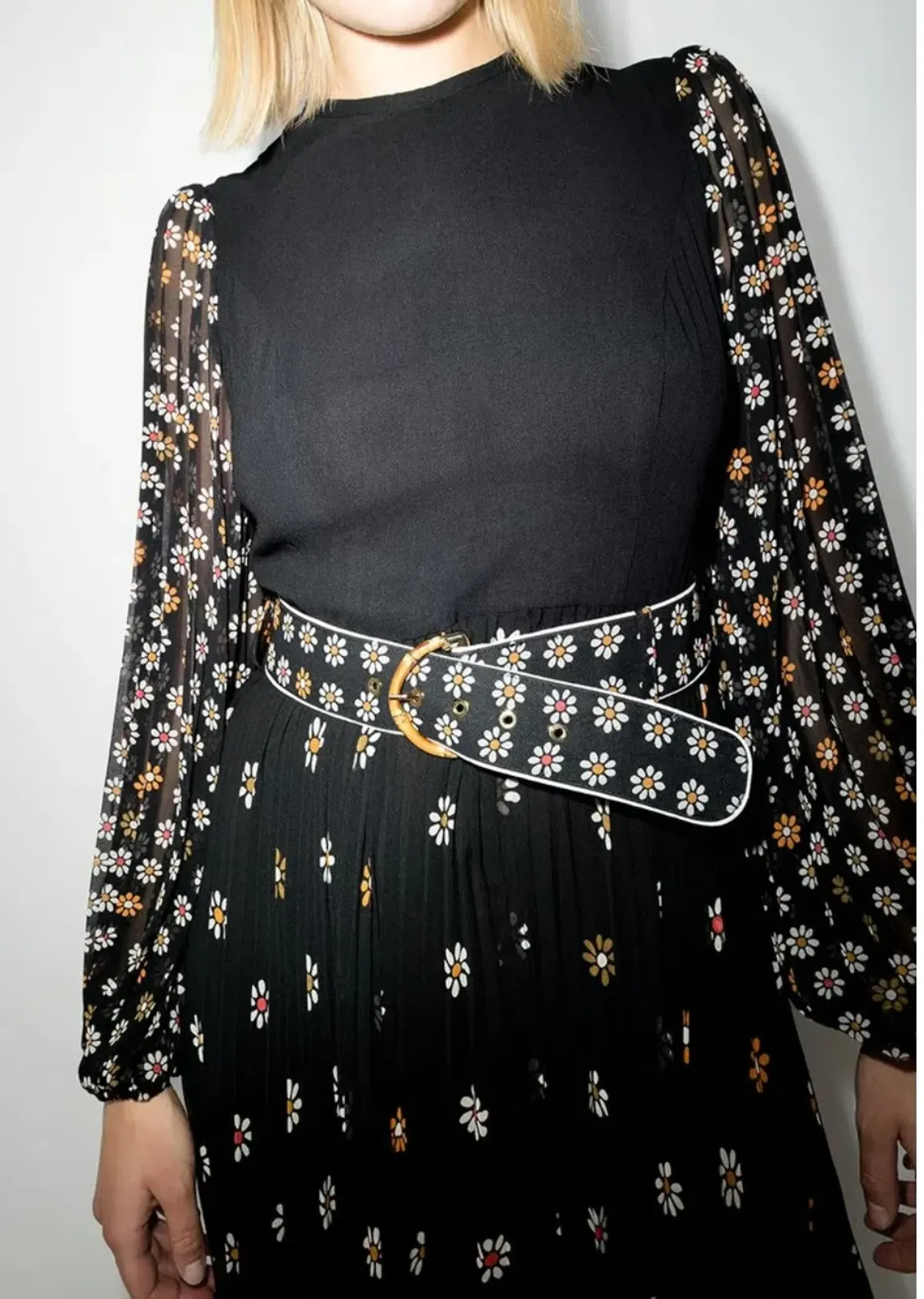 Zimmermann Sunray Long Sleeve Midi Dress Daisy Print Size 1 / Au 10 - Image 2