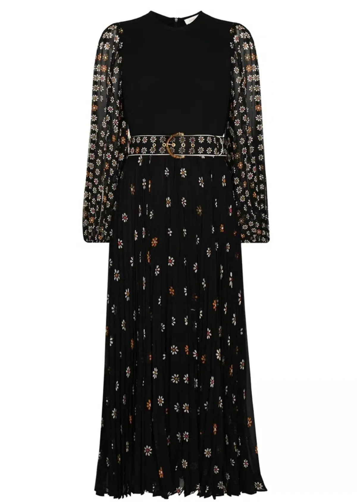 Zimmermann Sunray Long Sleeve Midi Dress Daisy Print Size 1 / Au 10 - Image 5