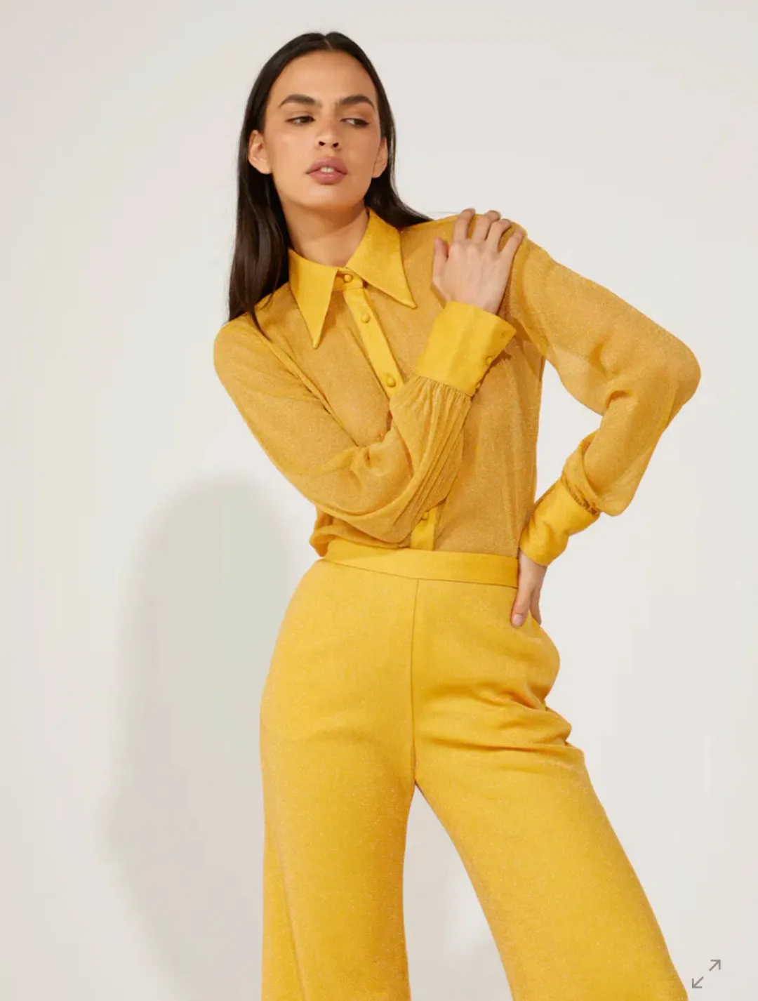 Alice McCall Elodie Top and Pants Set Yellow Size 10 for rent on The Volte - main image