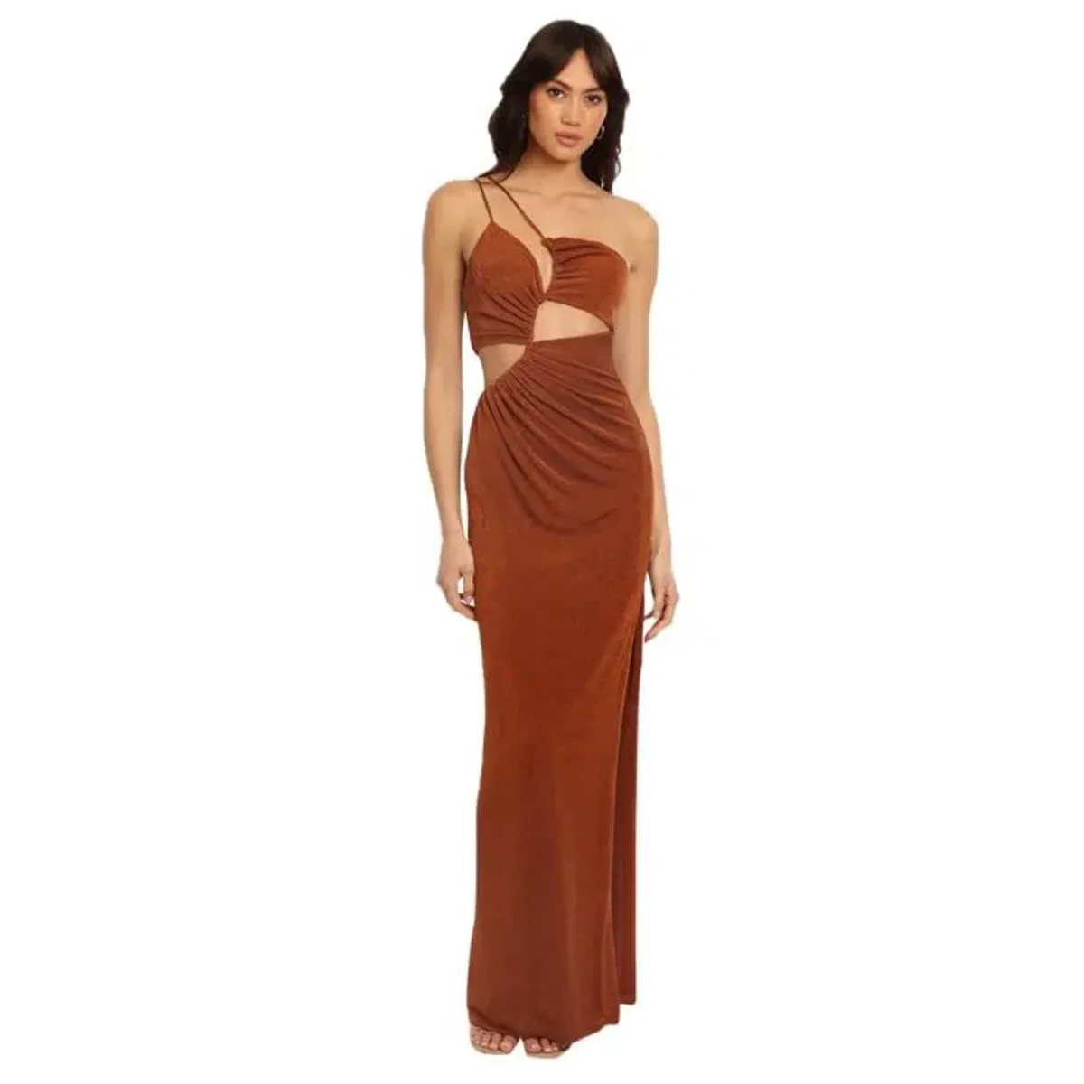 Misha Clive Gown Brown Size 10 - Image 1