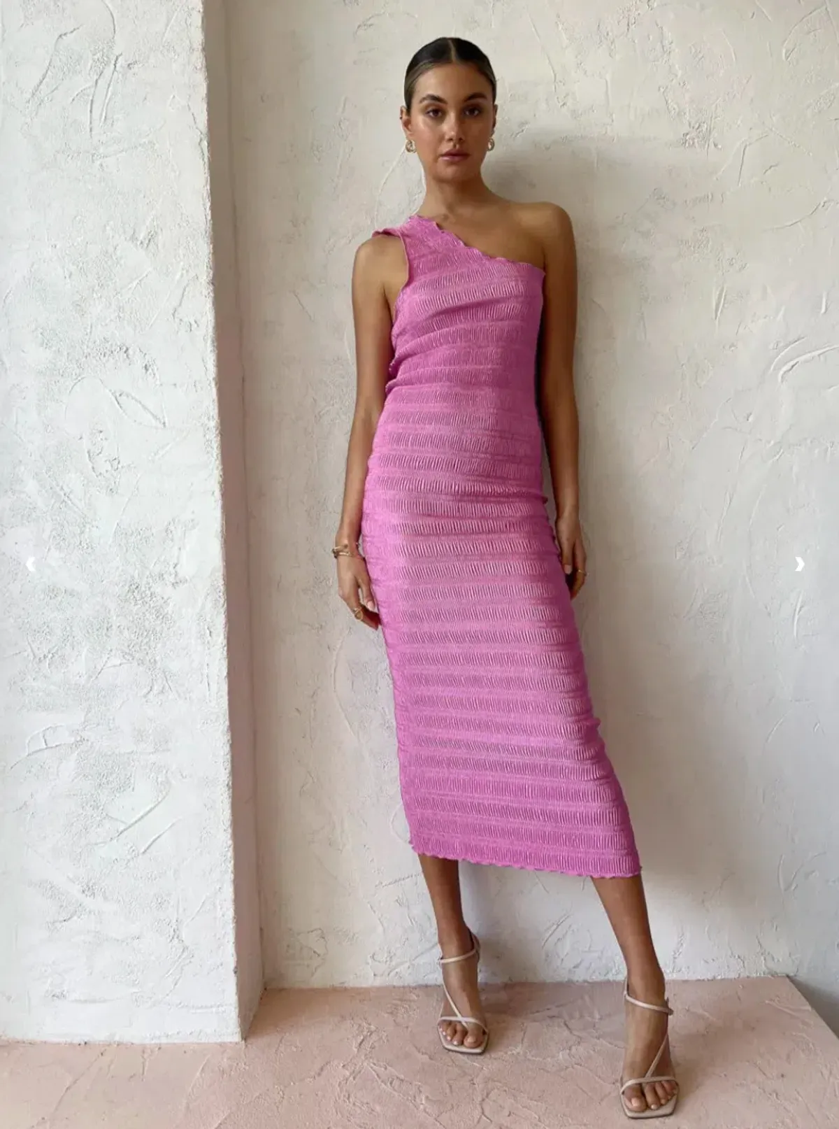 Lidee Gigi Smocking Gown in Hot Pink Size 10 - Image 7