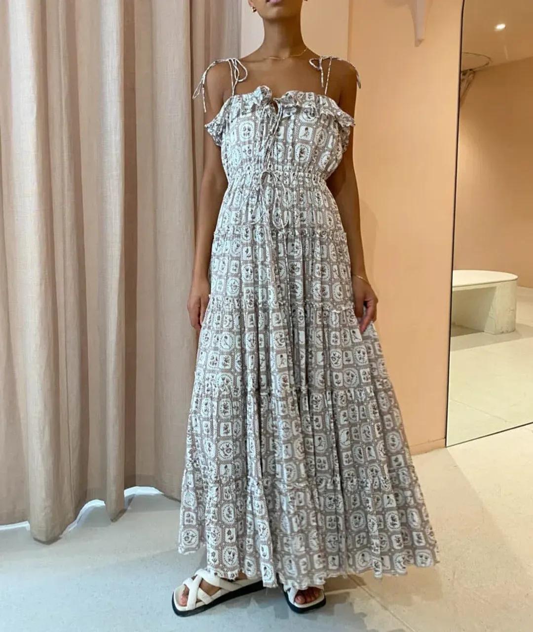 Palm Noosa With Love From Dress Print Size 12 for rent on The Volte - main image