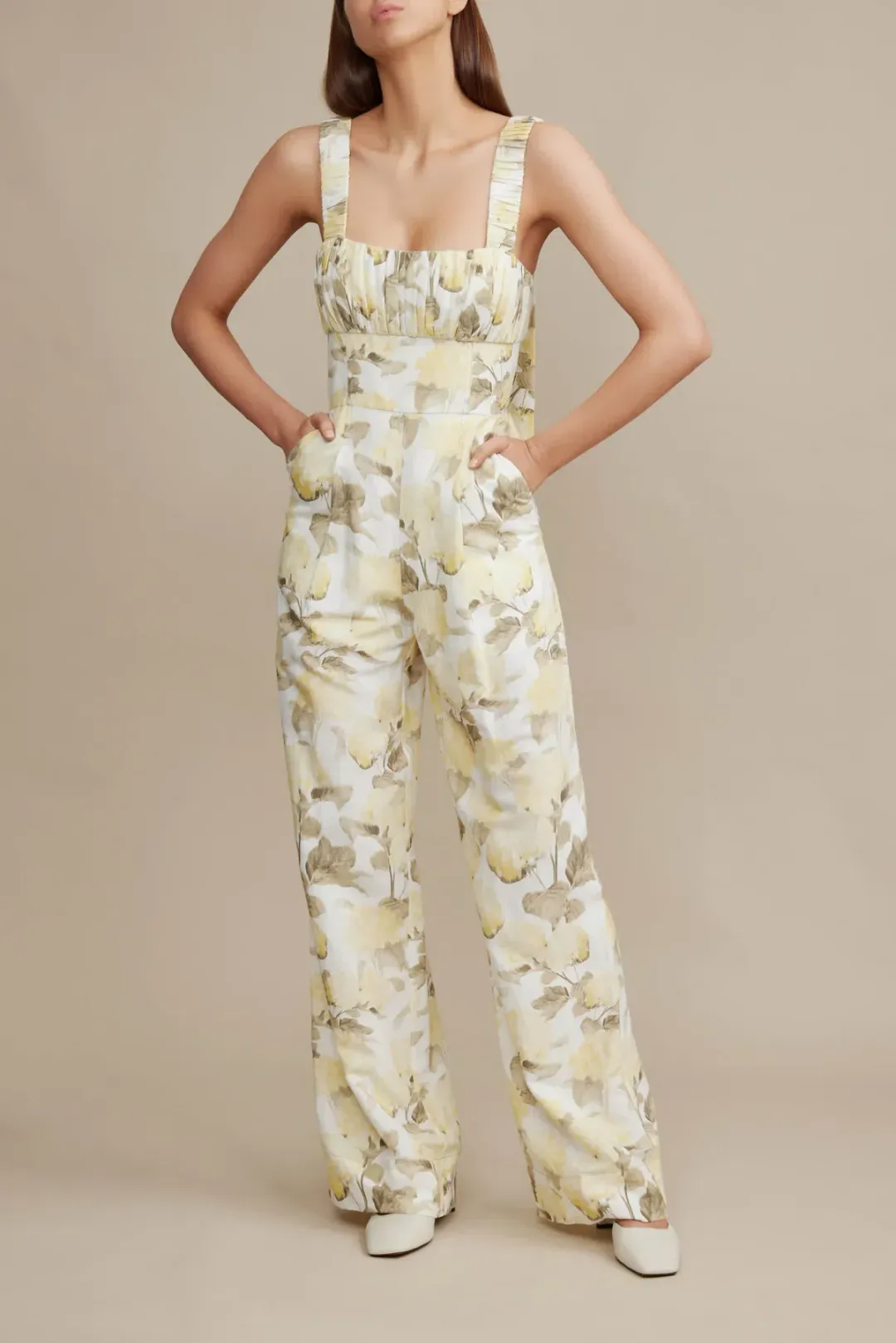 Acler Exeter Jumpsuit Floral Size 12  for rent on The Volte - main image