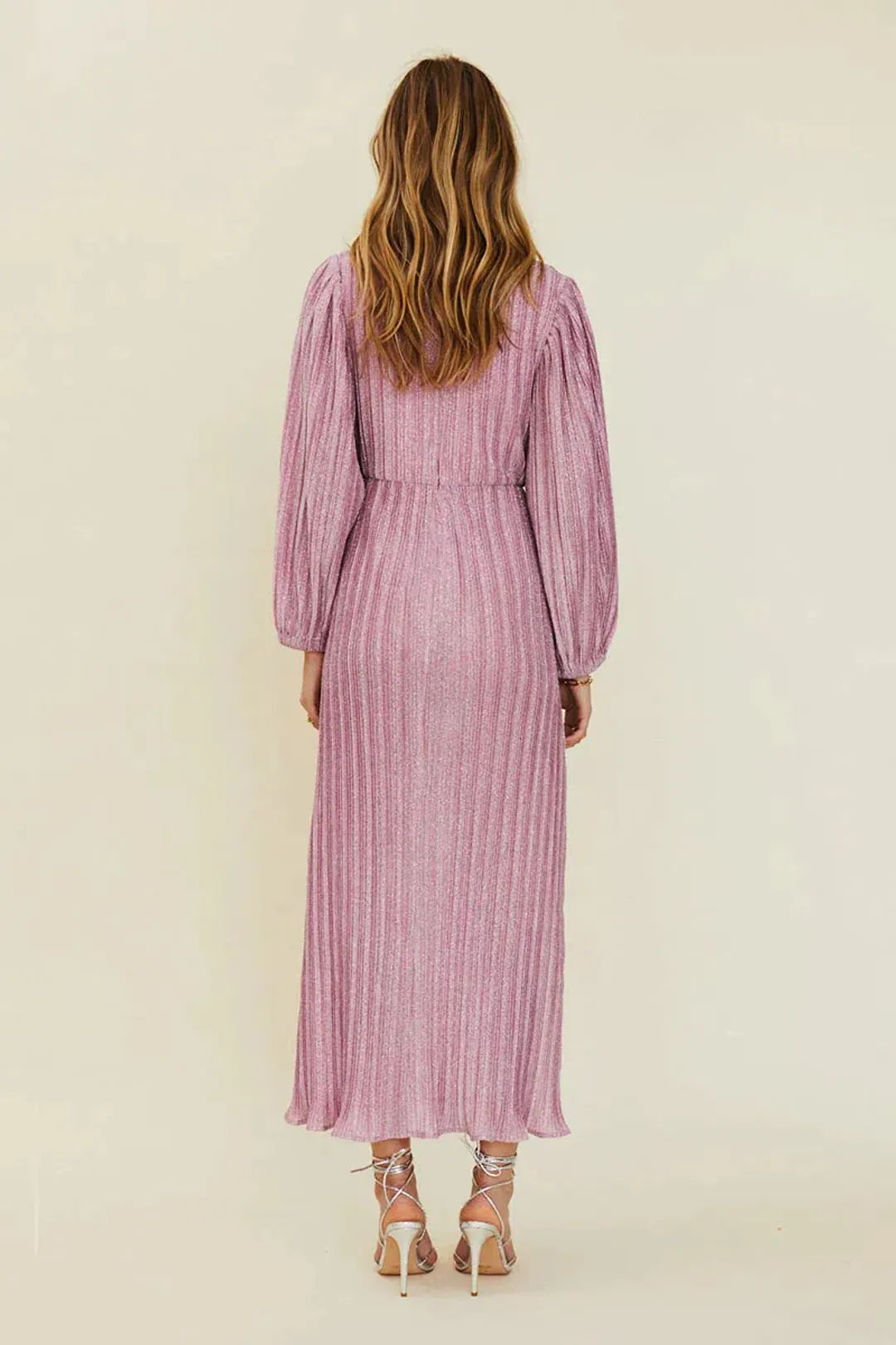 Suboo Mars Long Sleeve Cut Out Maxi Pink Size AU 12 for rent on The Volte - main image