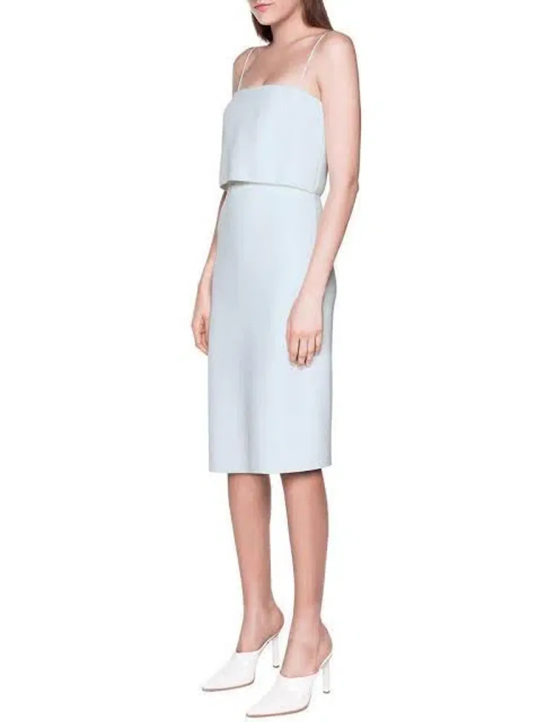 Dion Lee Blue Column Midi Dress Blue Size AU 6 for rent on The Volte - main image
