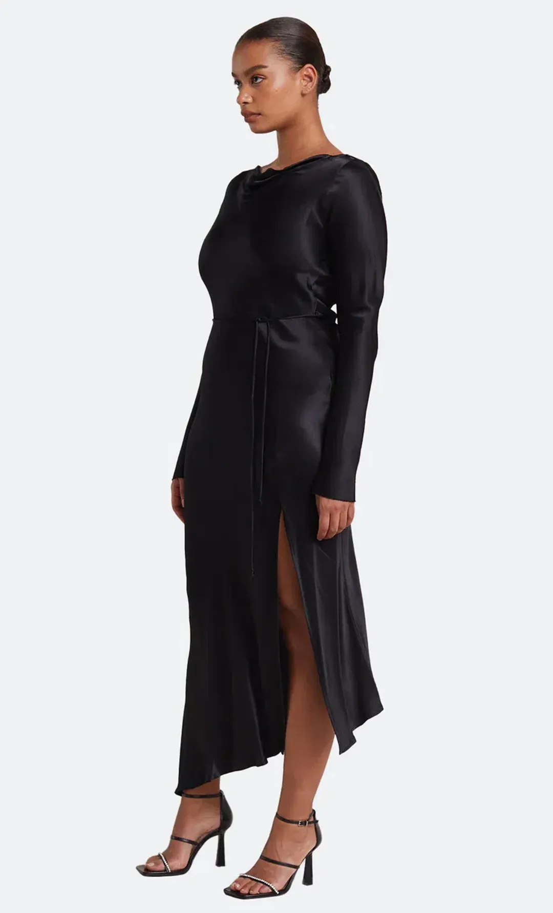 Bec & Bridge Long Sleeve Moondance Dress Maxi Black Size AU 12 for rent on The Volte - main image