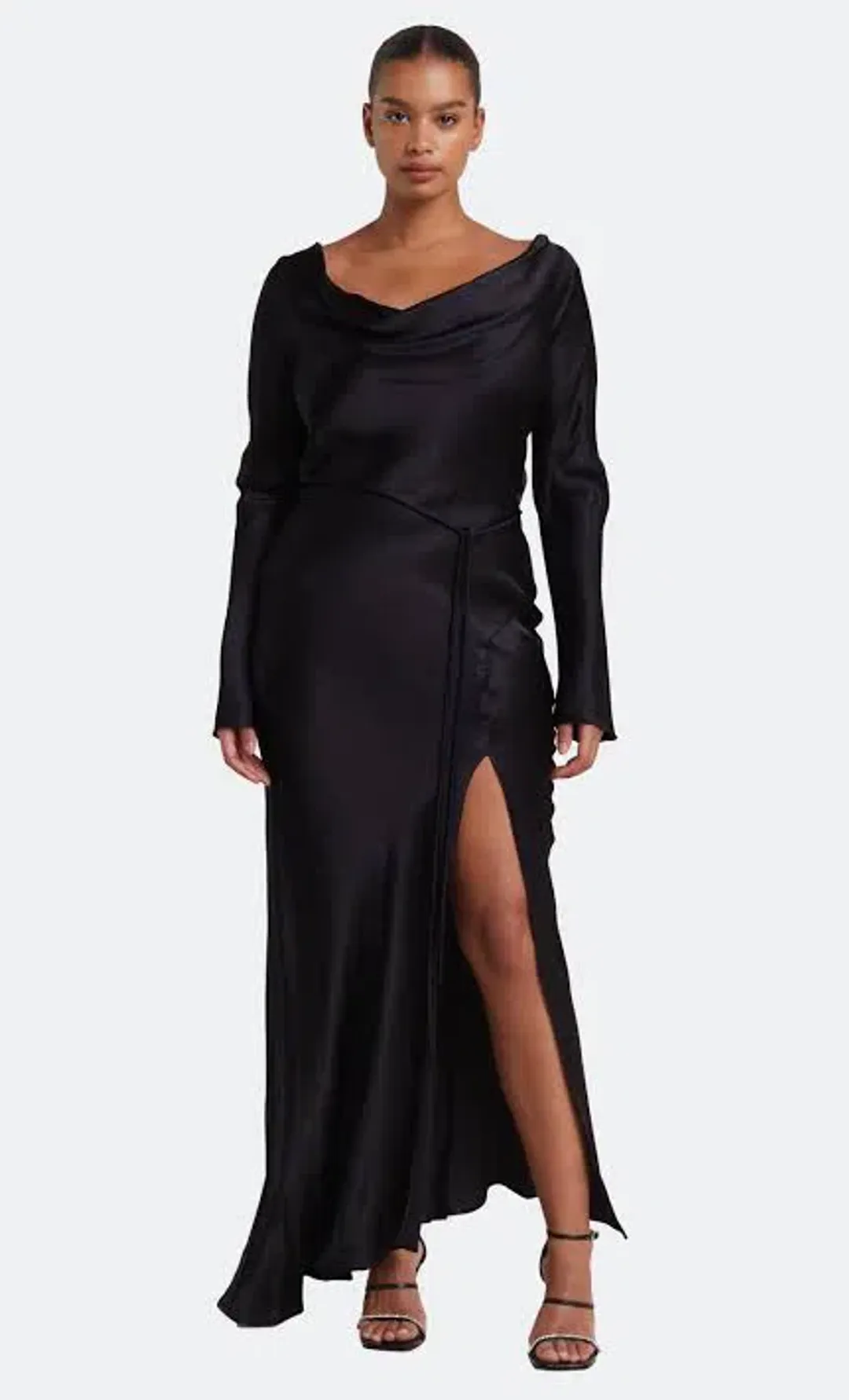 Bec & Bridge Long Sleeve Moondance Dress Maxi Black Size AU 12 for rent on The Volte - main image