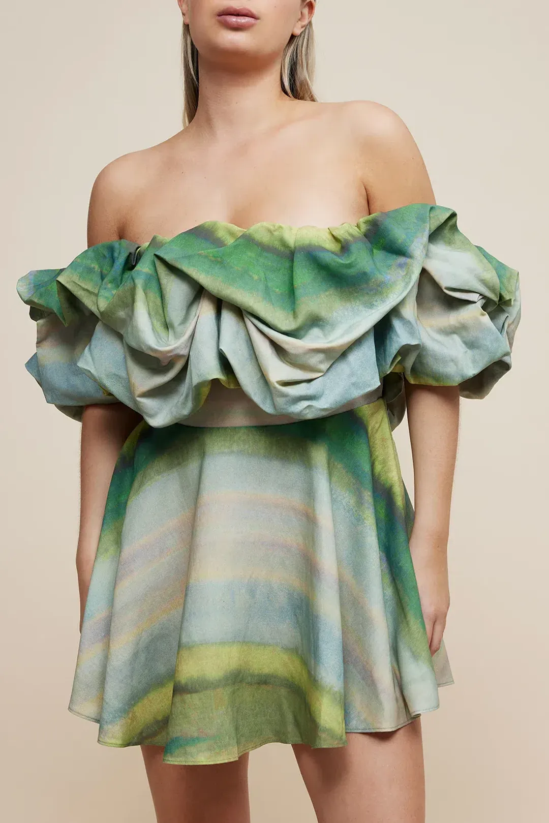 Acler Cumberland Dress Green Size AU 8  for rent on The Volte - main image