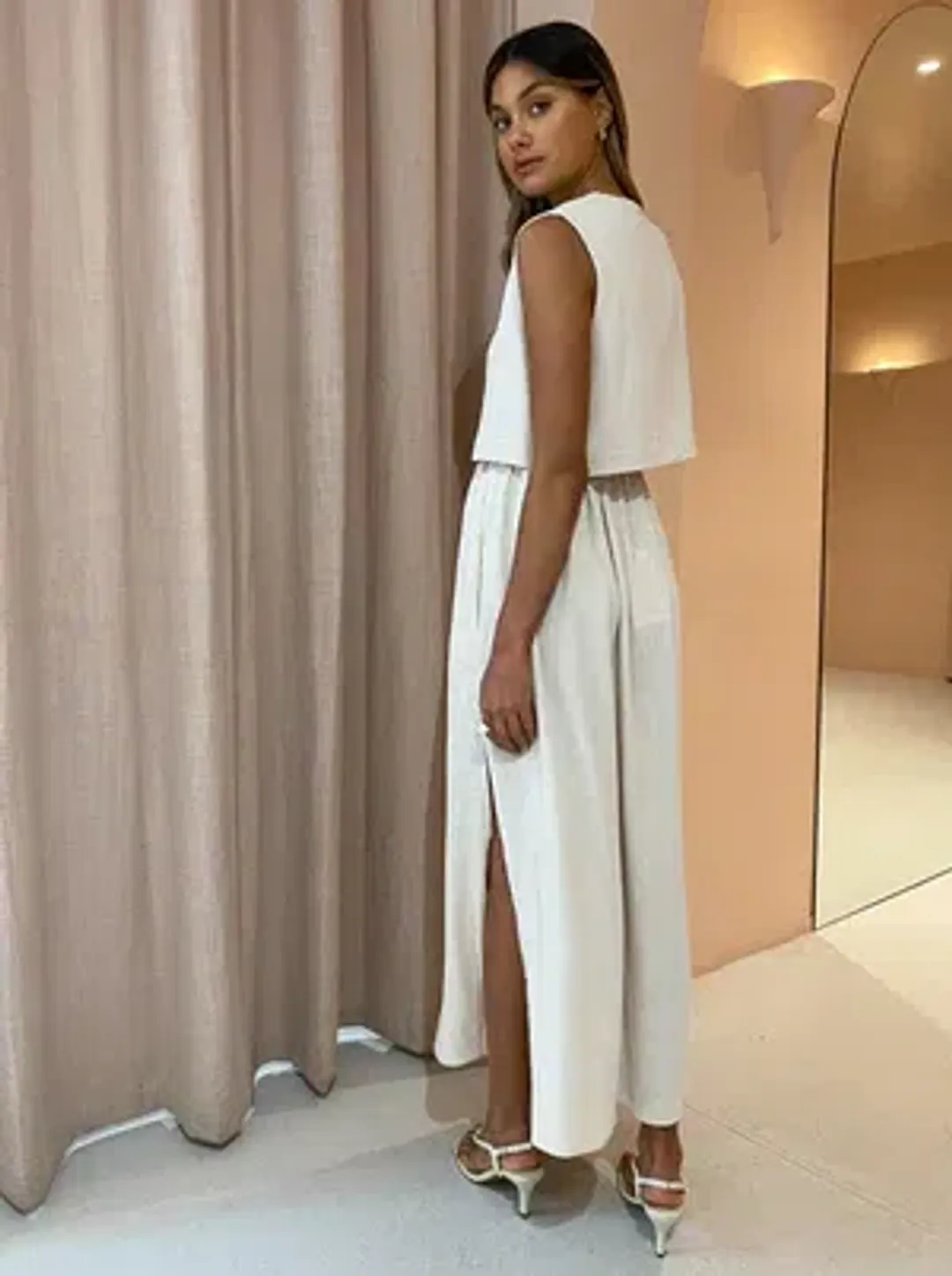 Camilla and Marc Marcia Set Ivory Size 14 for rent on The Volte - main image