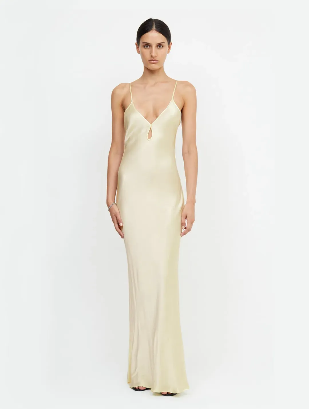 Bec & Bridge Cedar City Maxi Dress Ice Yellow Size 6  for rent on The Volte - main image