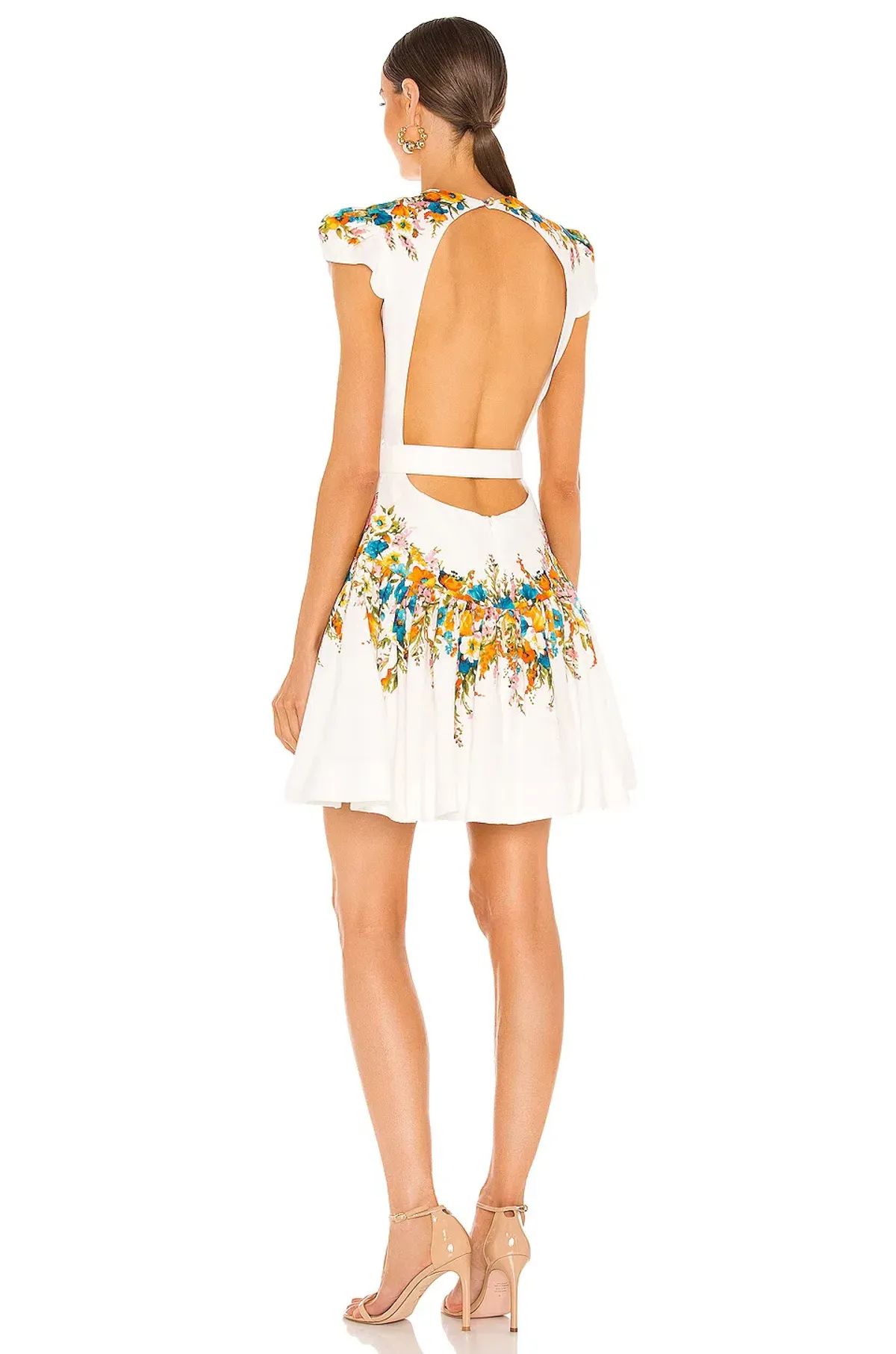 Zimmermann Estelle Tie Mini Dress Floral Size 0 - Image 2