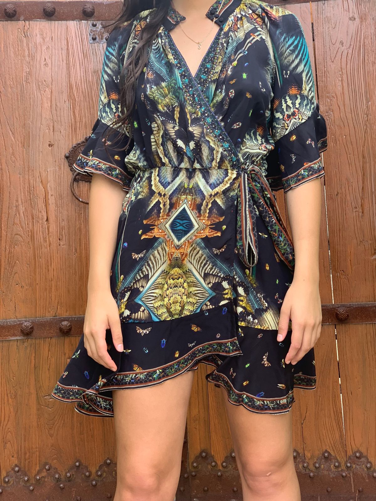 Camilla Maternal Instinct Wrap dress w raglan sleeve size small - Image 1