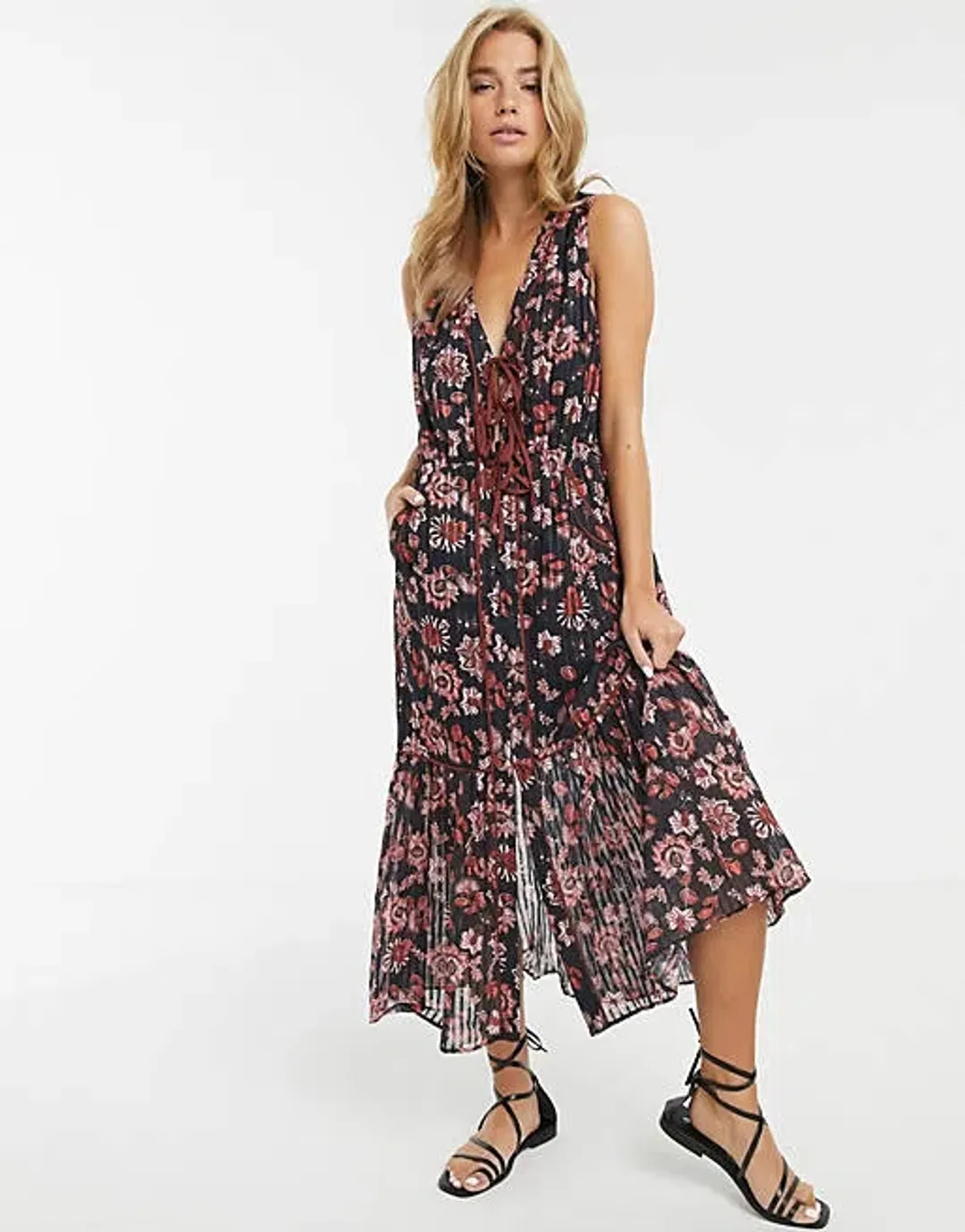 Stevie May Dakota Midi Dress Floral Size XS  for rent on The Volte - main image