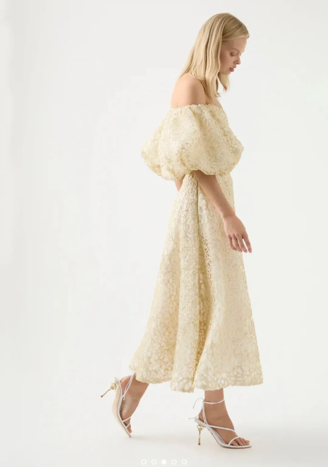 Aje Patina Lace Top and Midi Skirt Set Ivory Size 8/10 for rent on The Volte - main image