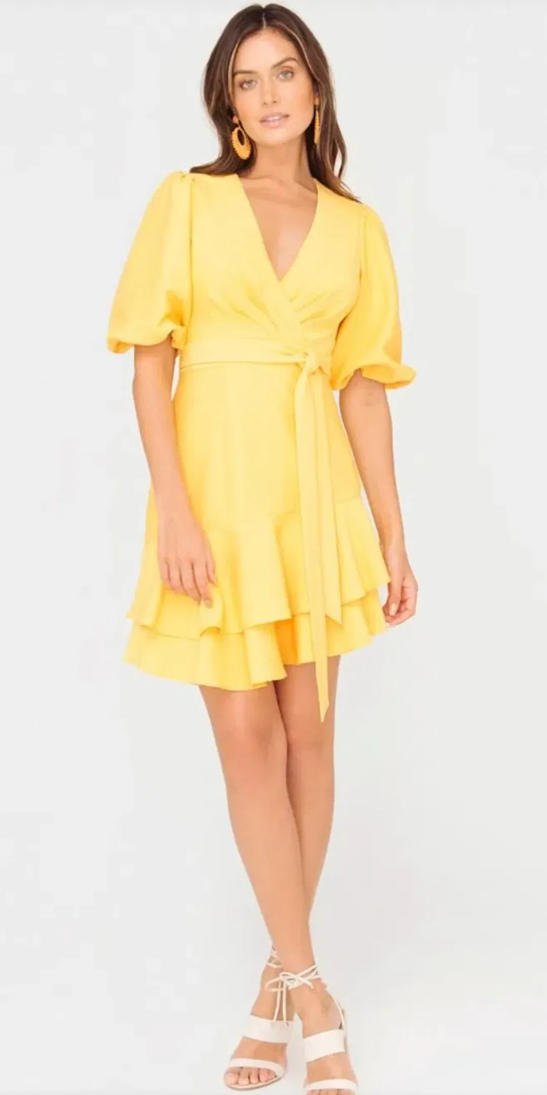 Sheike Bravado Dress in Sunshine Yellow Size 16 for rent on The Volte - main image