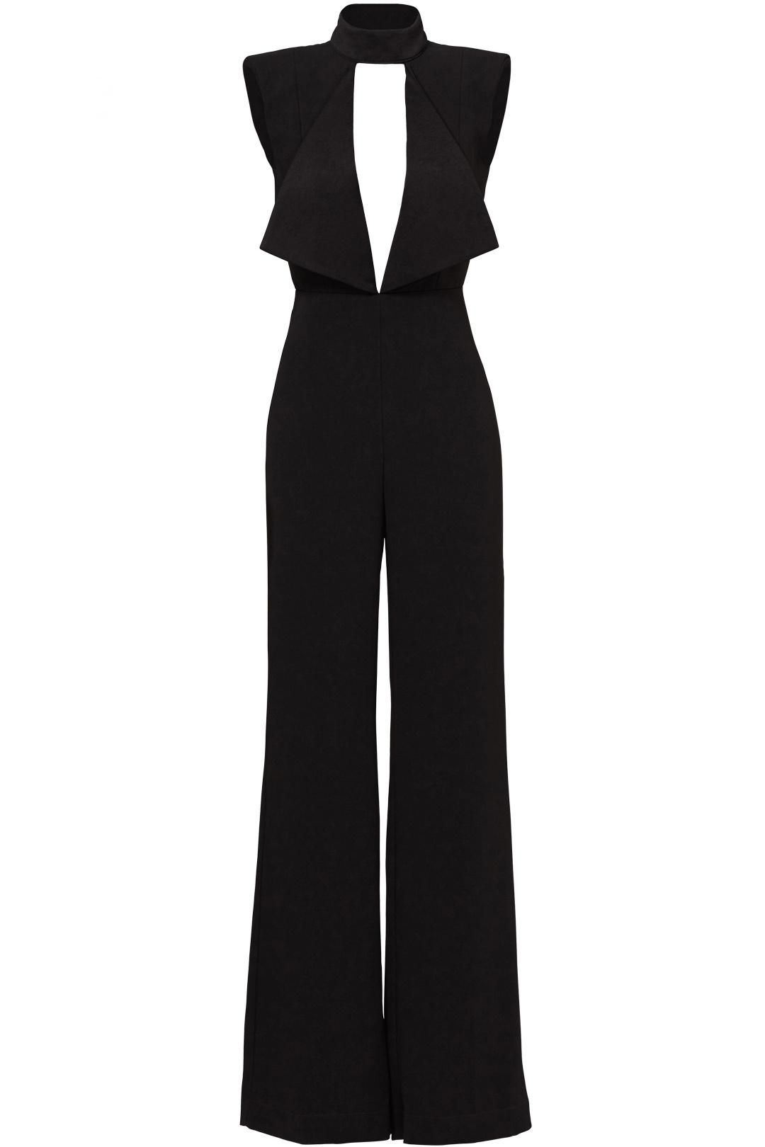 MISHA Justine Pantsuit Black Size 8/S  for rent on The Volte - main image