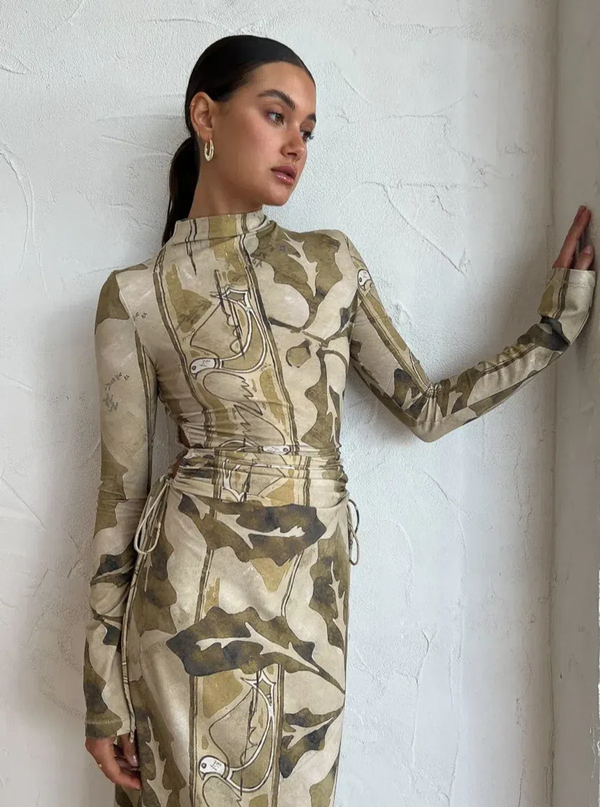 Camilla and Marc Kyha Midi Dress Print Size 8 - Image 5