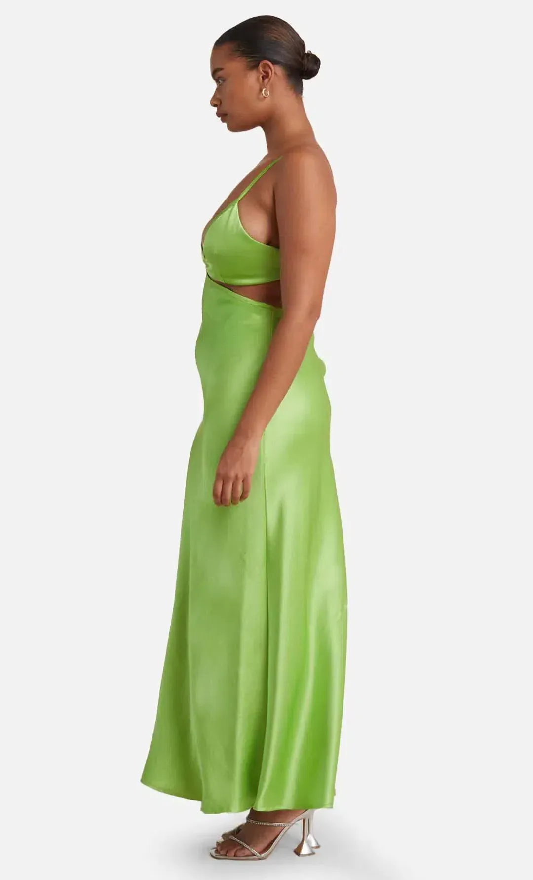 Bec and Bridge Veronique Maxi Dress Lime Green Size 8 for rent on The Volte - main image