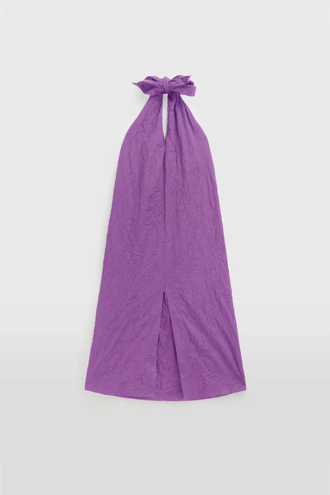 Venroy Crushed Halter Midi Bright Purple Size S/AU 8 for rent on The Volte - main image