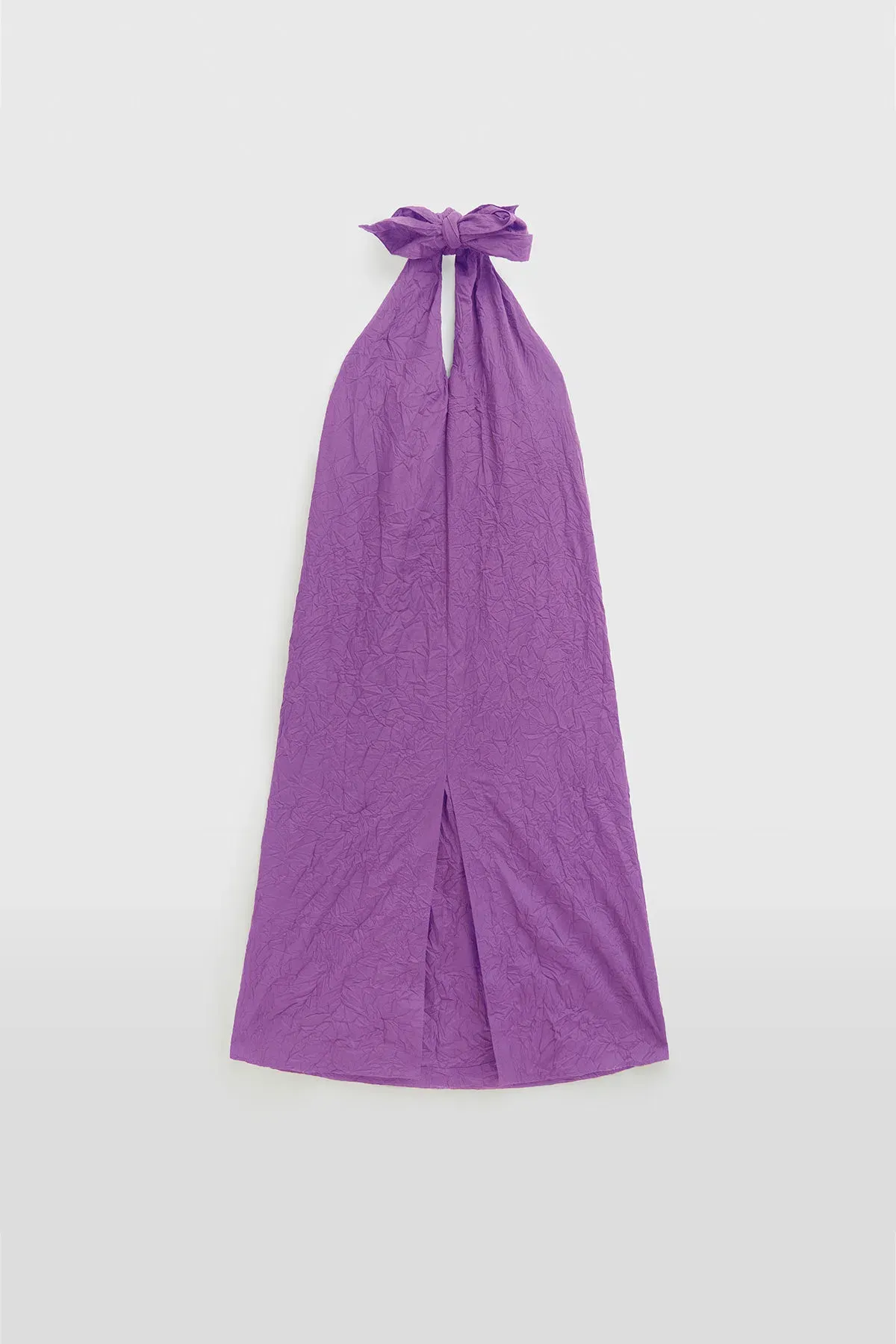 Venroy Crushed Halter Midi Bright Purple Size S/AU 8 - Image 5