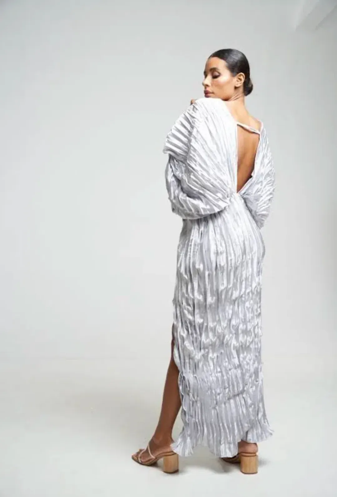 L'idee De Luxe Gown in Metallic Size AU 8 for rent on The Volte - main image