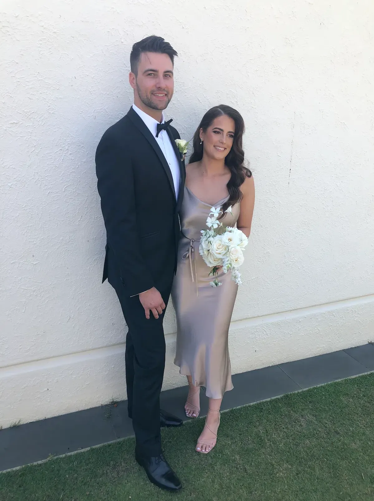 Shona Joy La Lune Bias Cowl Midi Dress in Gold Size 8 - Image 2