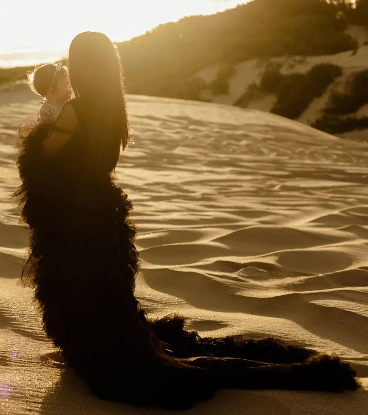 Gigi Tulle Robe in Black One Size - Image 8