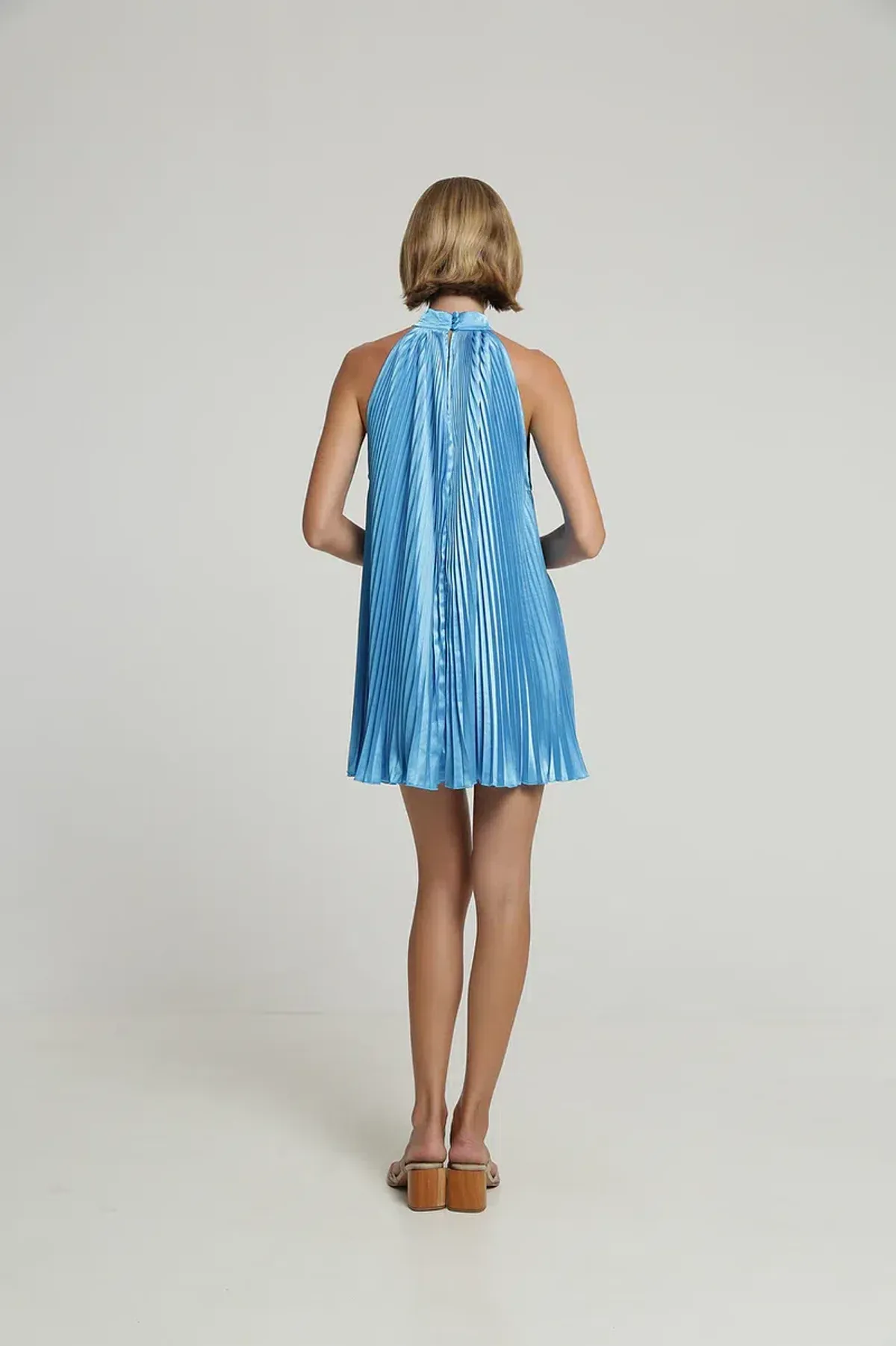 L'Idee Amour Mini Dress in Cloud Blue Size 6 - Image 3