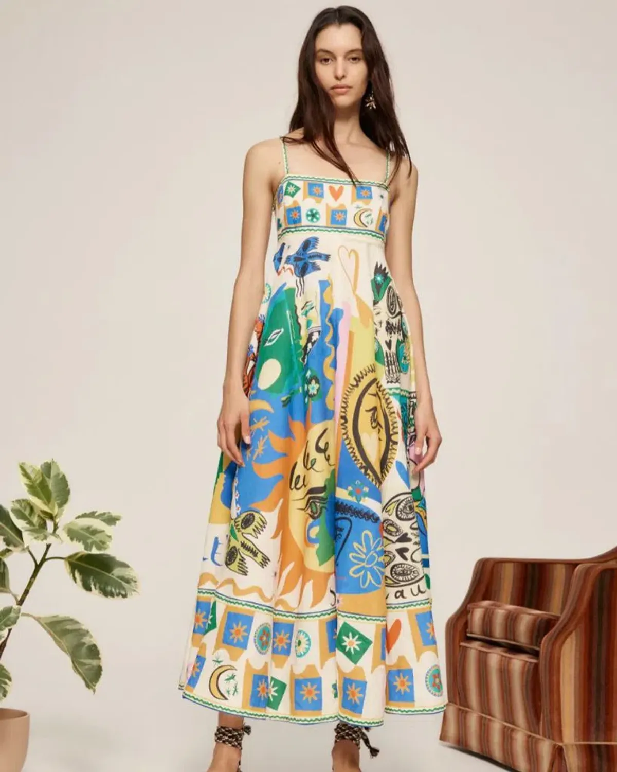 Alemais Soleil Sundress Multi Size 8  - Image 1