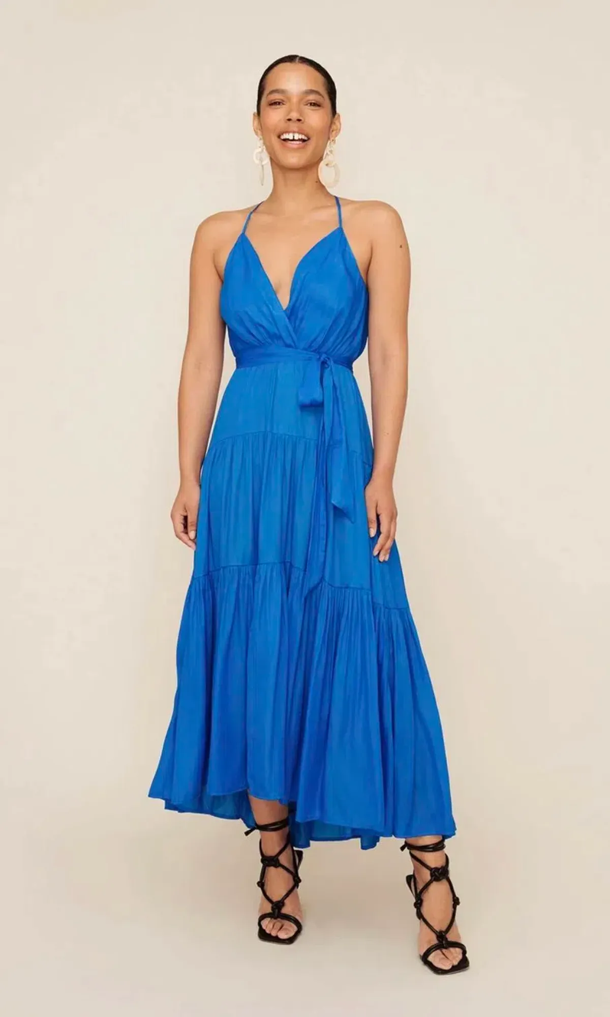 Sheike Sirocco Maxi Dress Cobalt Blue Size 6 - Image 1