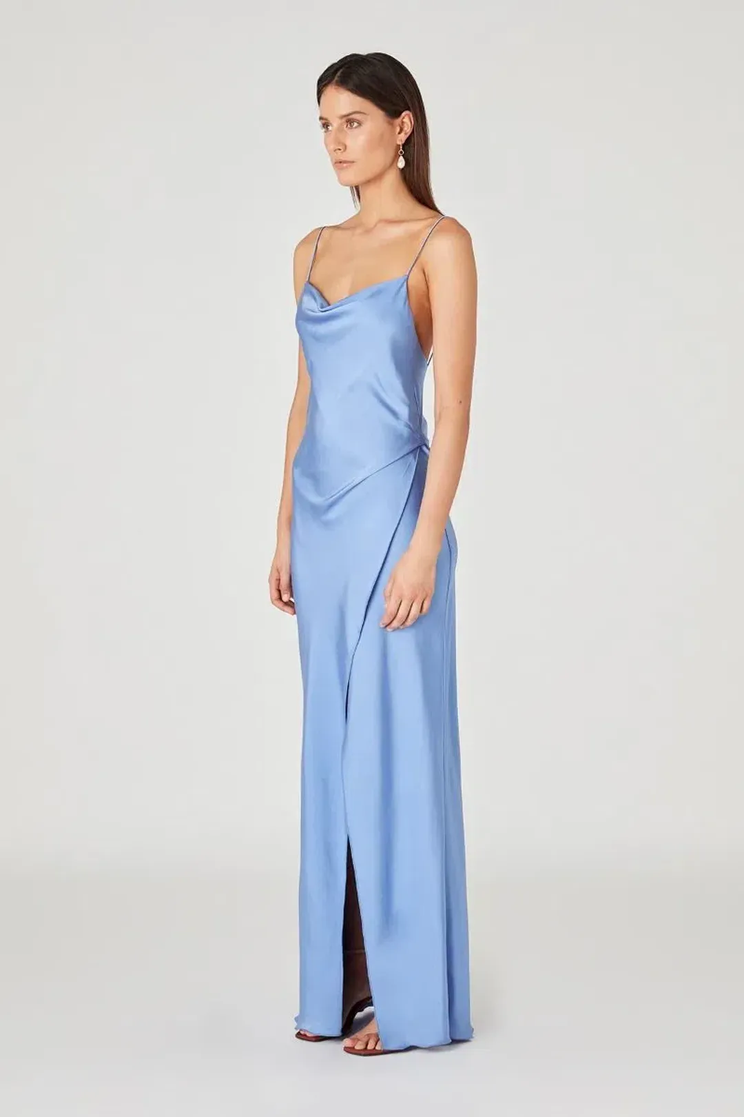 Camilla And Marc Monroe Slip Dress Blue Size AU 10 for rent on The Volte - main image