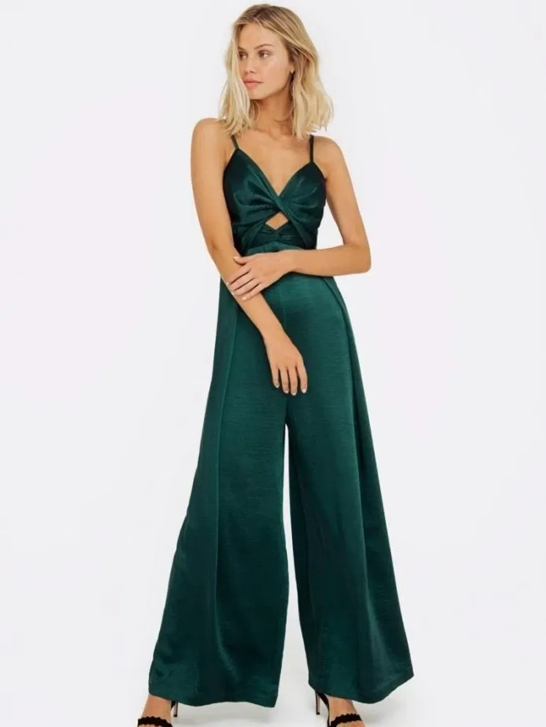 Sheike Willow Jumpsuit Green Size AU 10 for rent on The Volte - main image