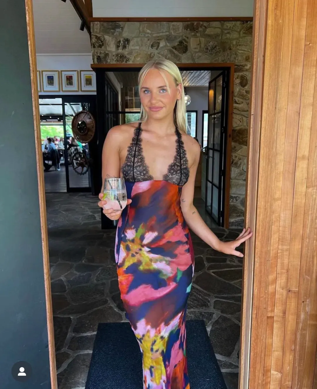 Rat & Boa Paola Floral Slip Dress Multi Size S / 8 for rent on The Volte - main image